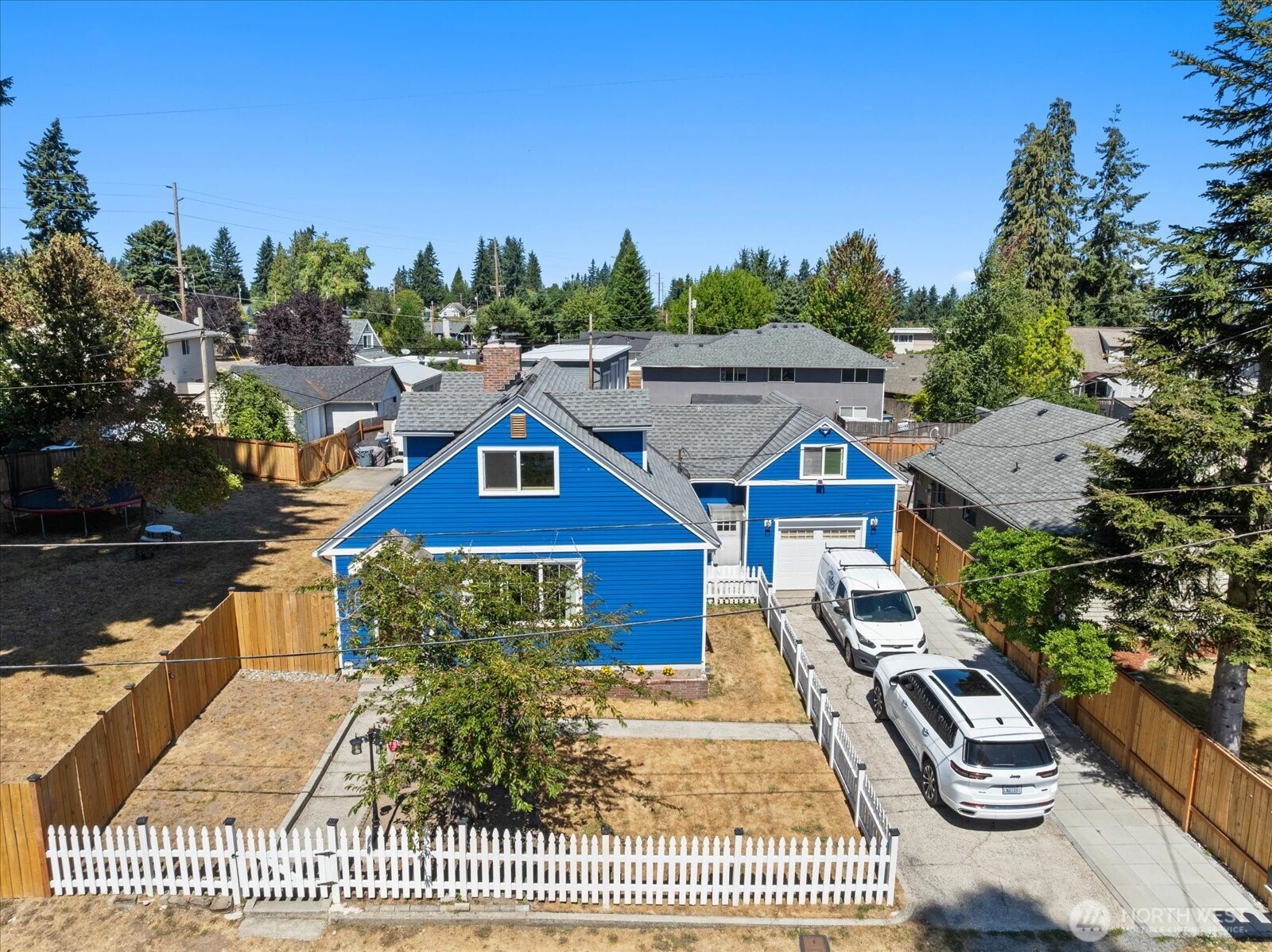 Lots of parking, in driveway & in front of the house.