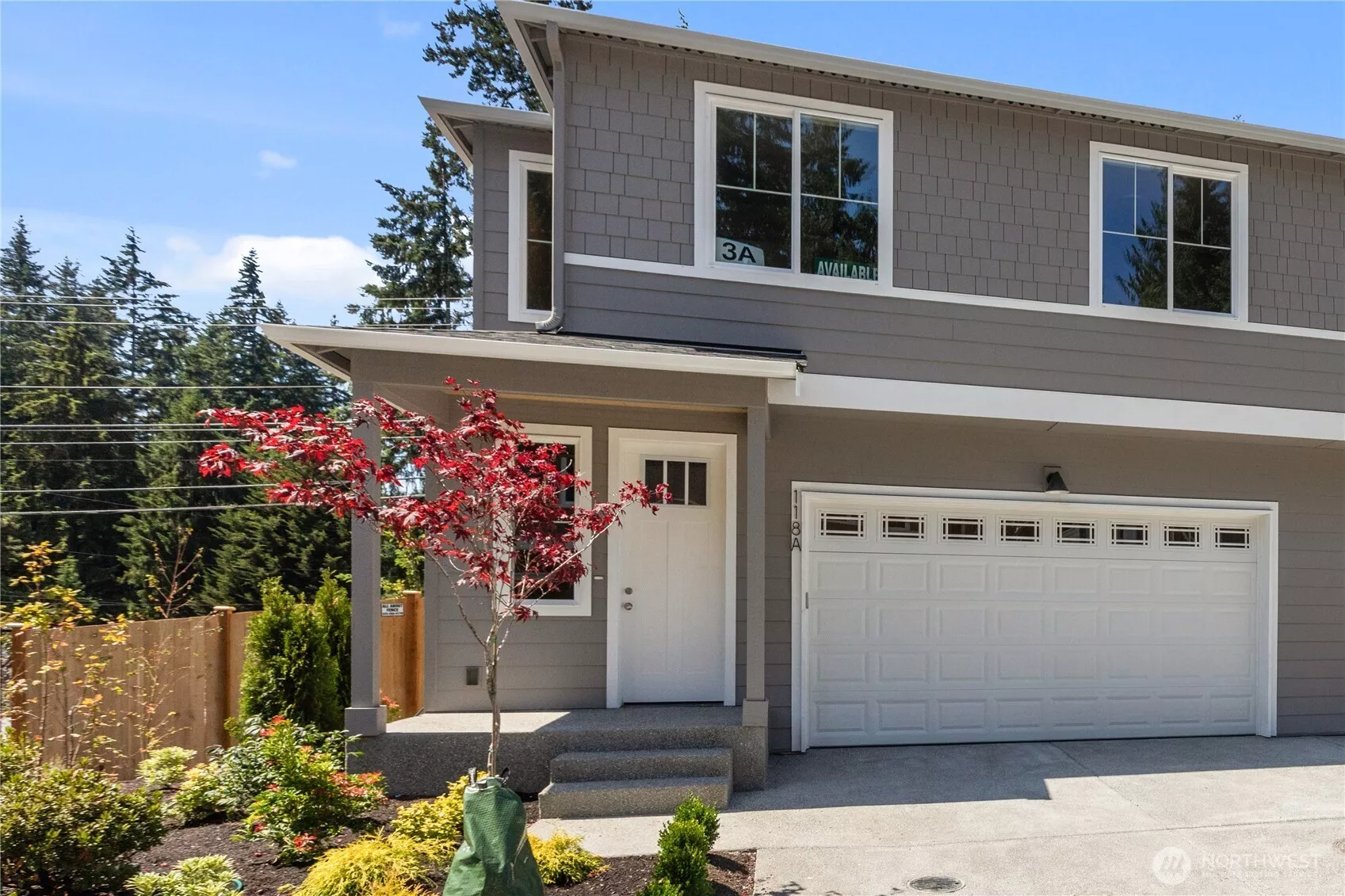 Hard-to-find 2-story townhome in Bothell! 4BR, 2.5BA, open living, A/C, fenced yard + rare 2 car garage with full driveway for guest parking. Close to Mill Creek, Martha Lake & Lynnwood!