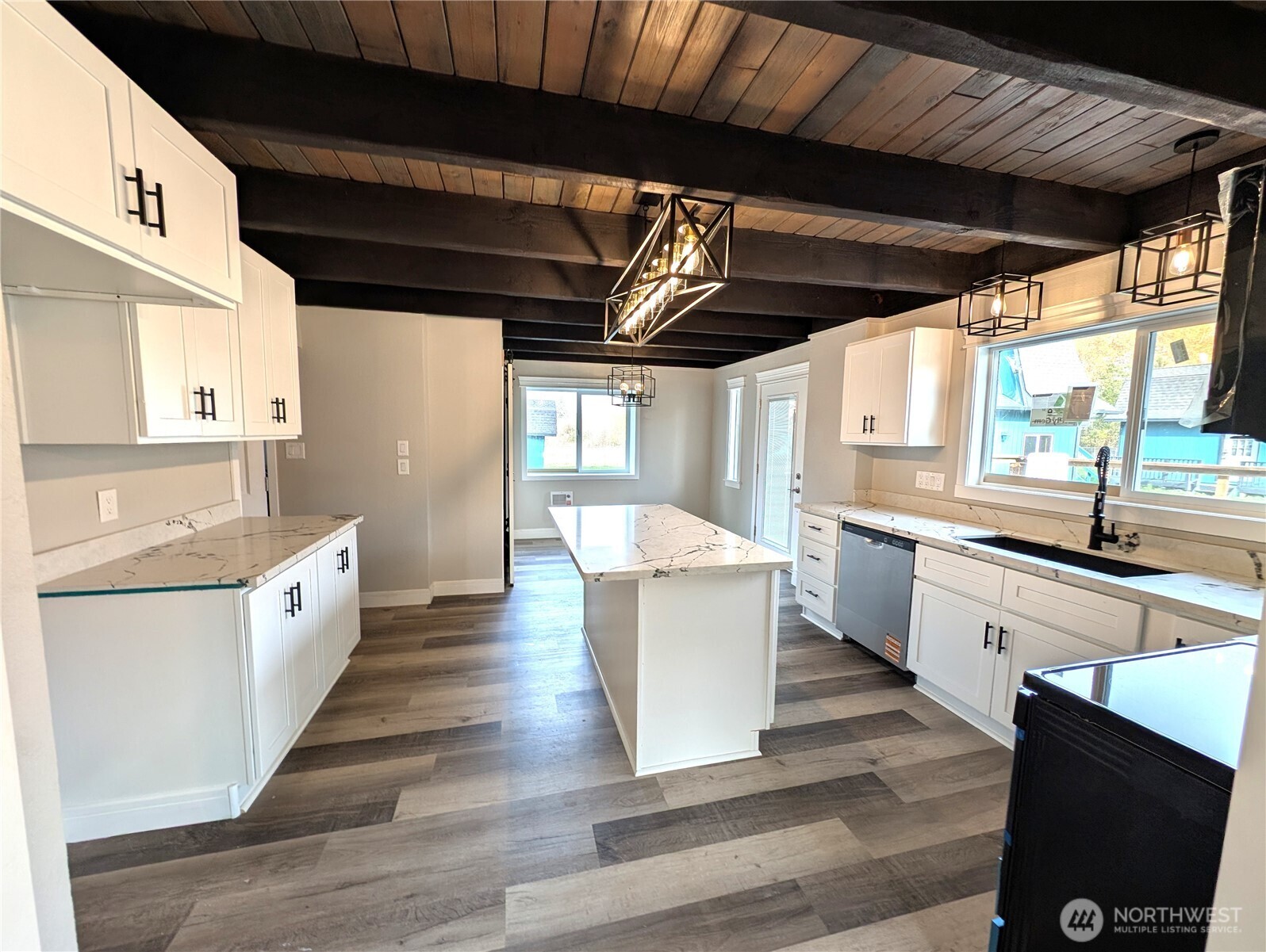 New finishes in the open beam spacious kitchen...
