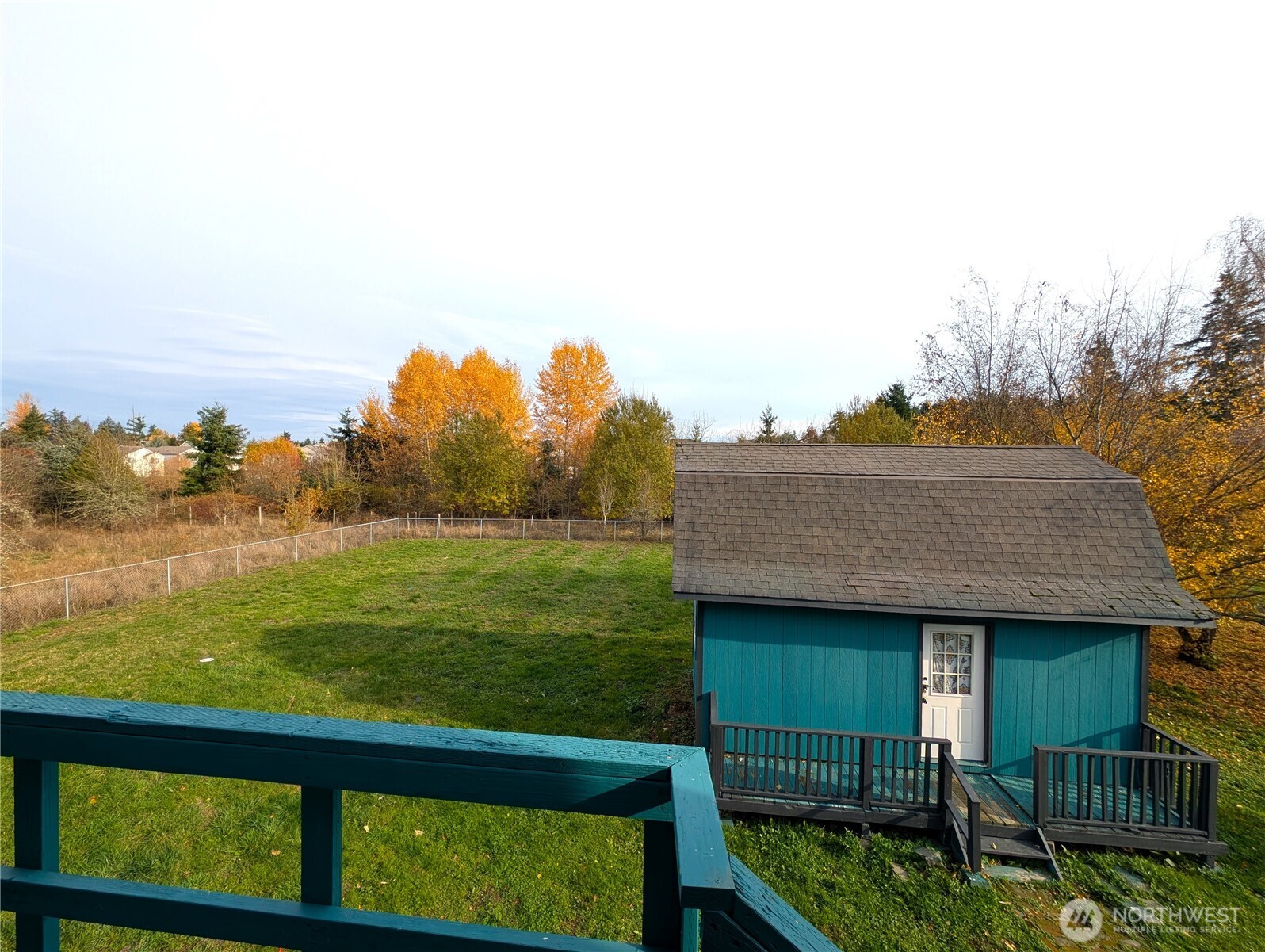 Looking from the deck off the potential ADU.