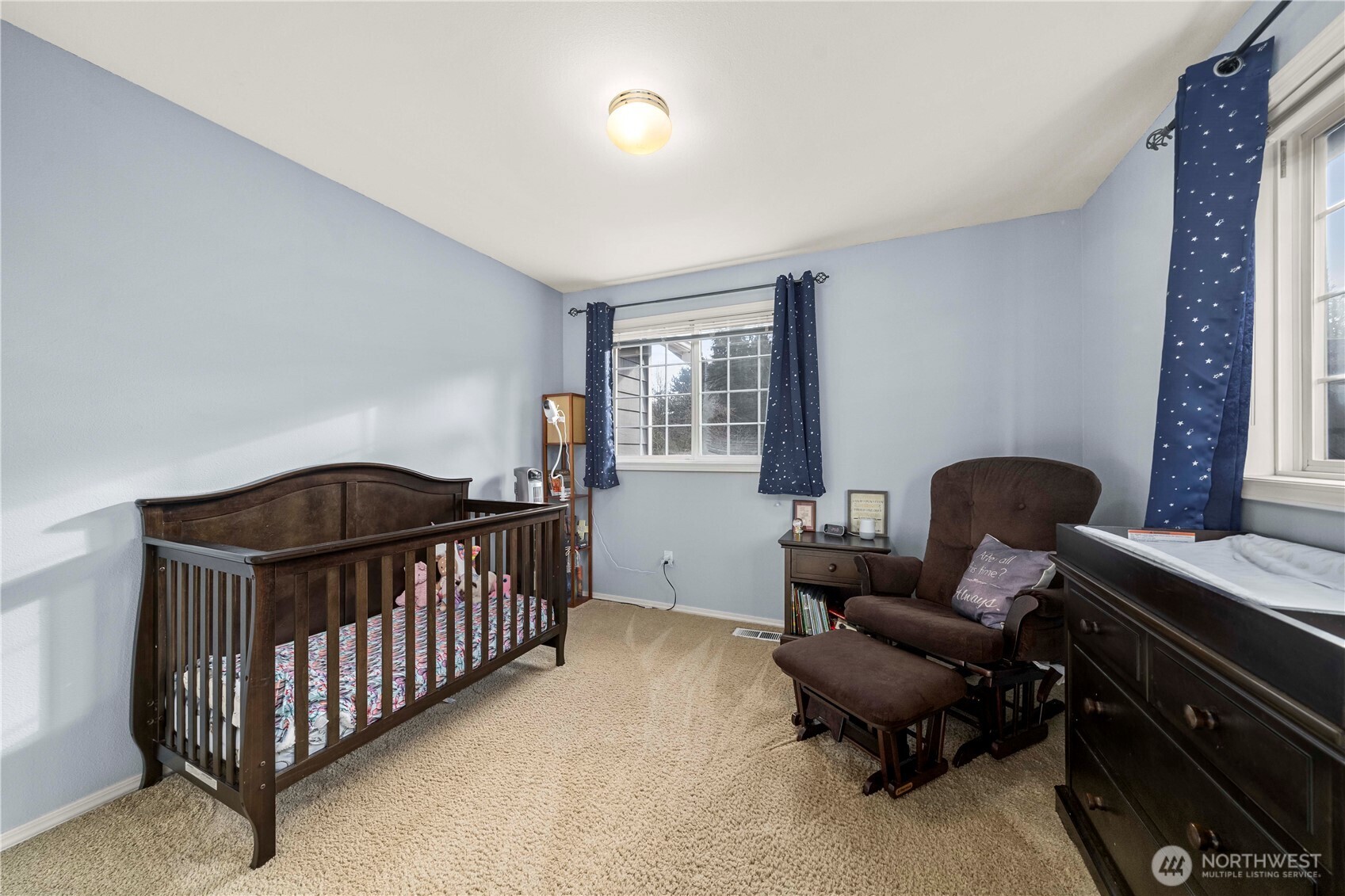 2nd bedroom upstairs with 2 windows!