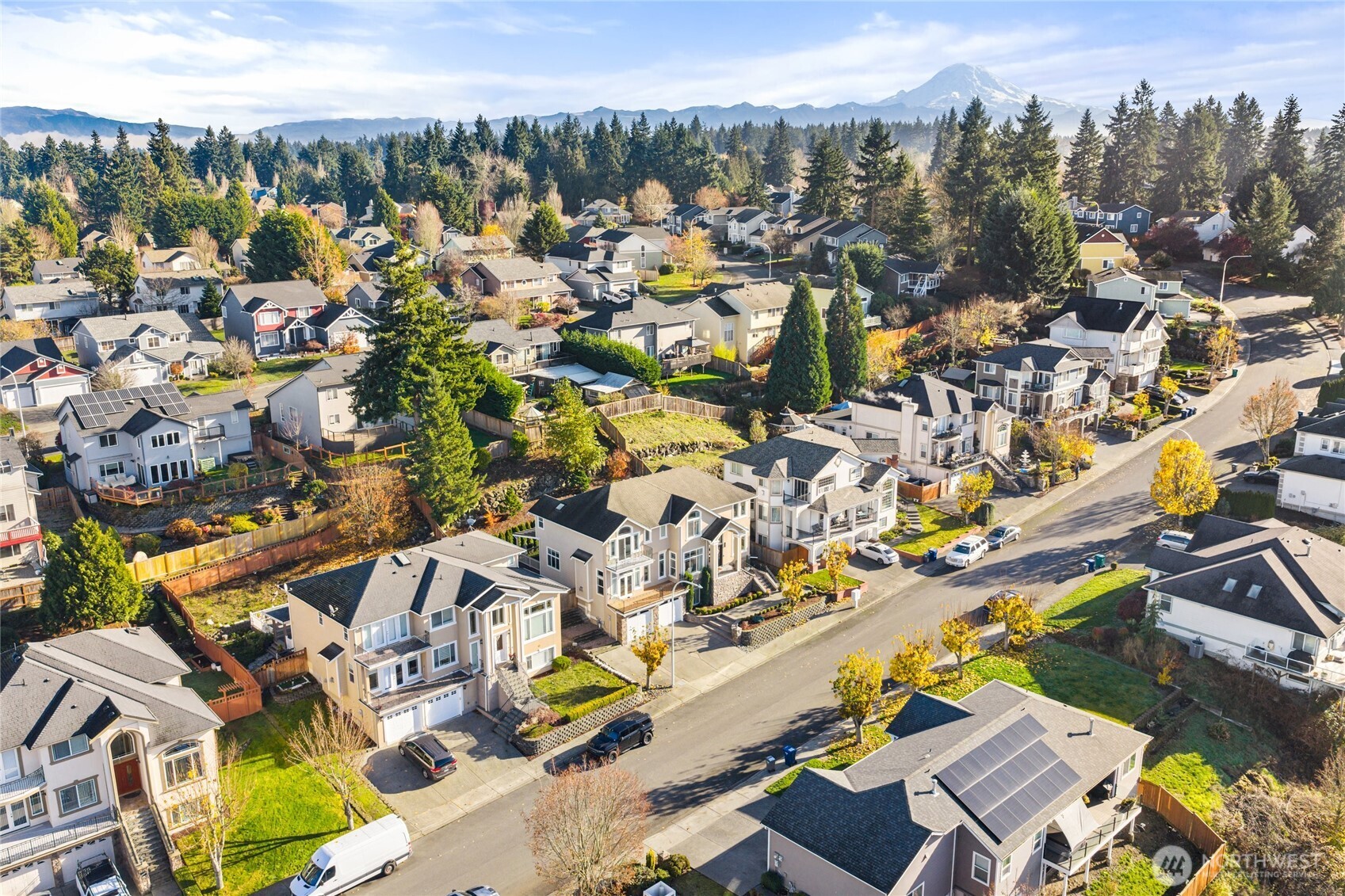 Front entry & lower floor entry