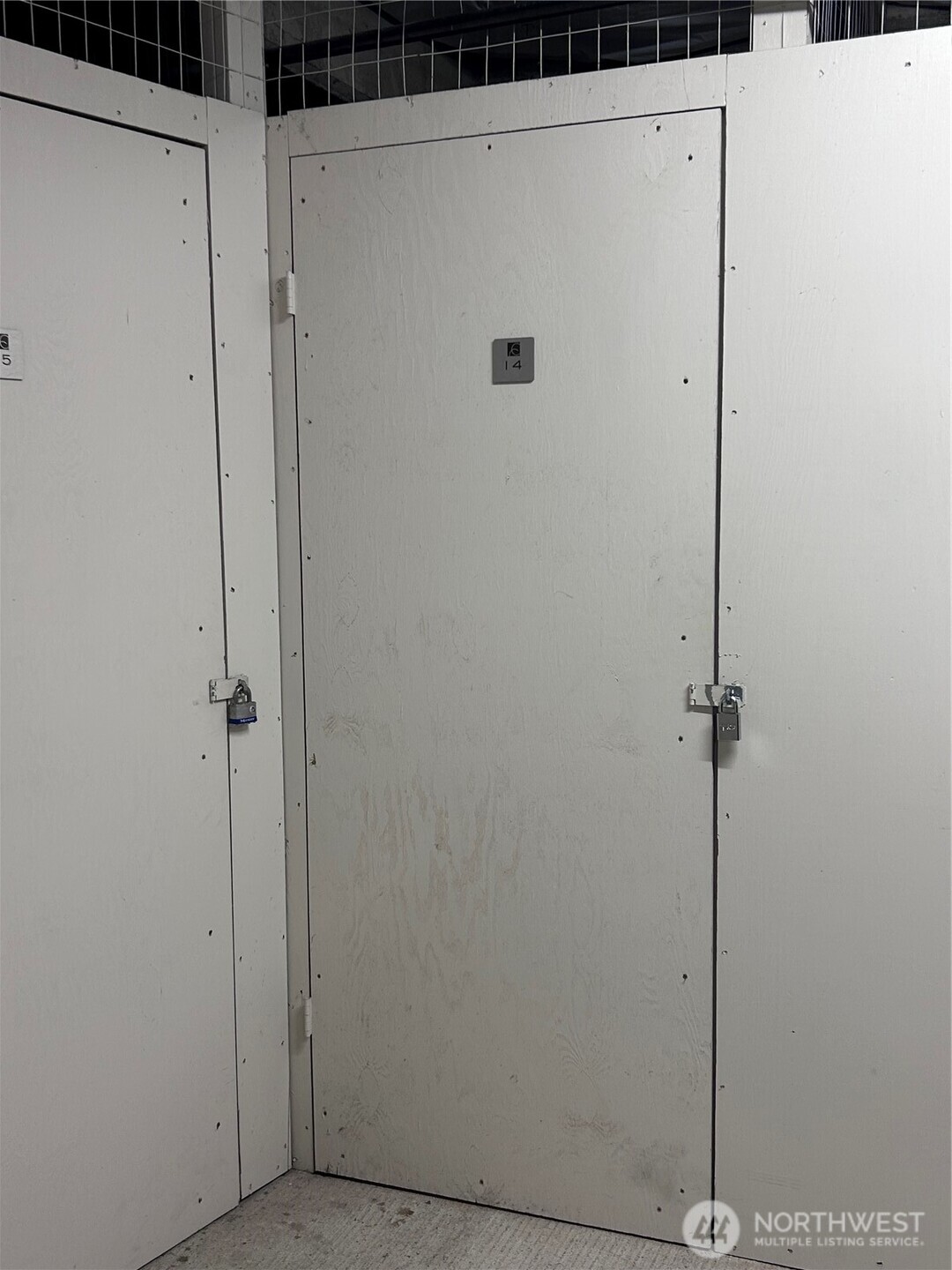 One of two large storage lockers which come with condo.