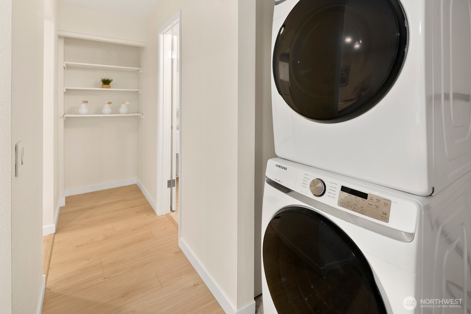 In-Unit Washer/Dryer and Storage Closet.