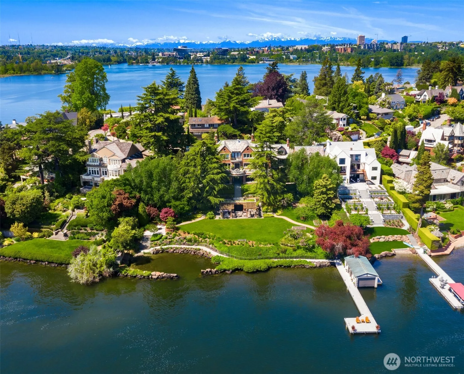 The ultimate private waterfront retreat awaits in coveted Laurelhurst.