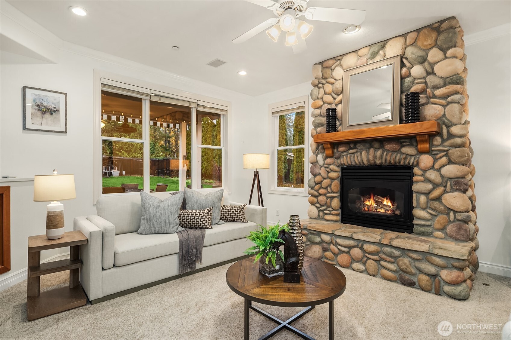 Another view of the family room.