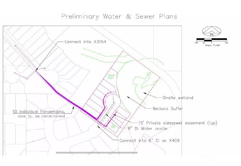 Preliminary water & sewer plan