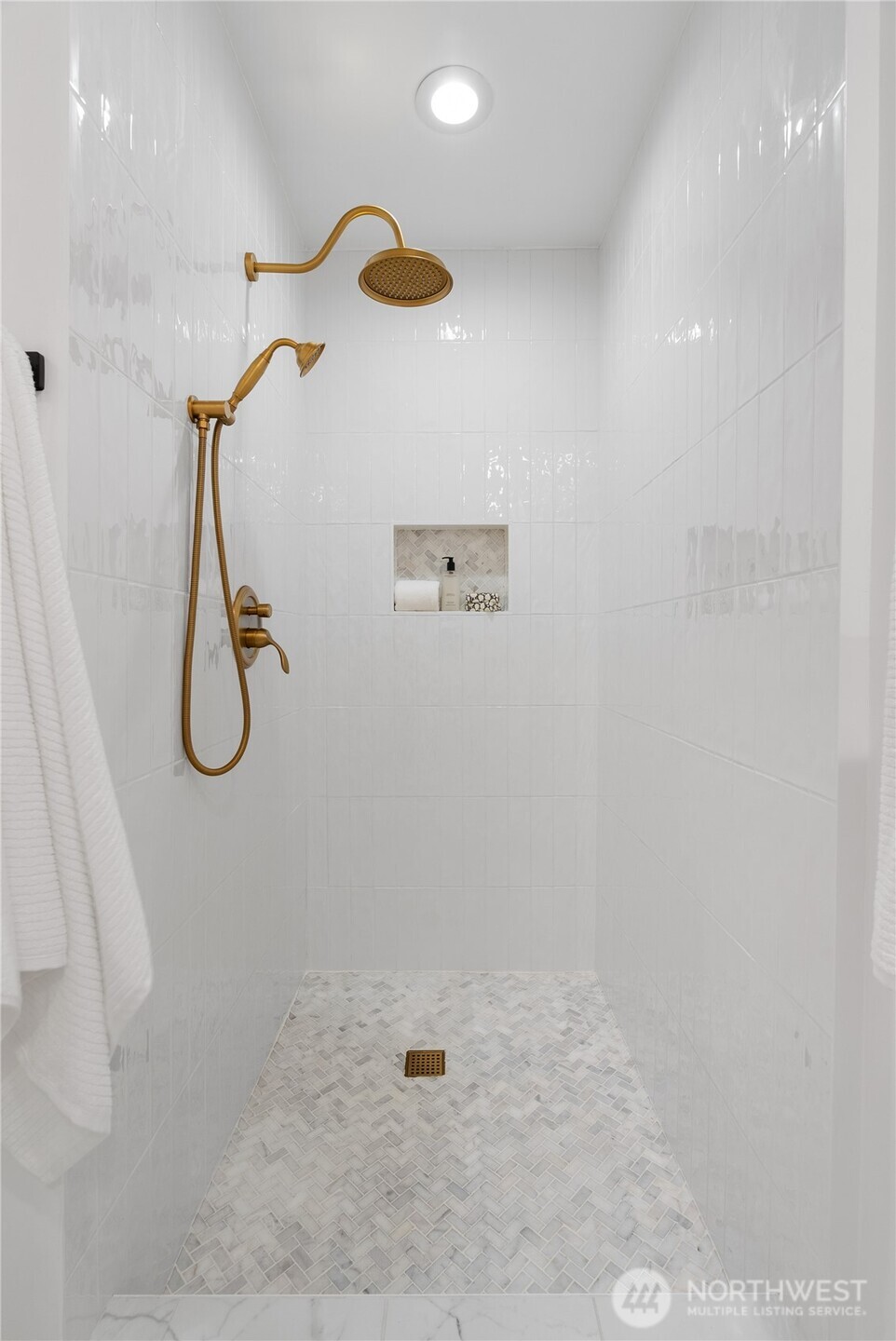 Luxury walk-in shower too.