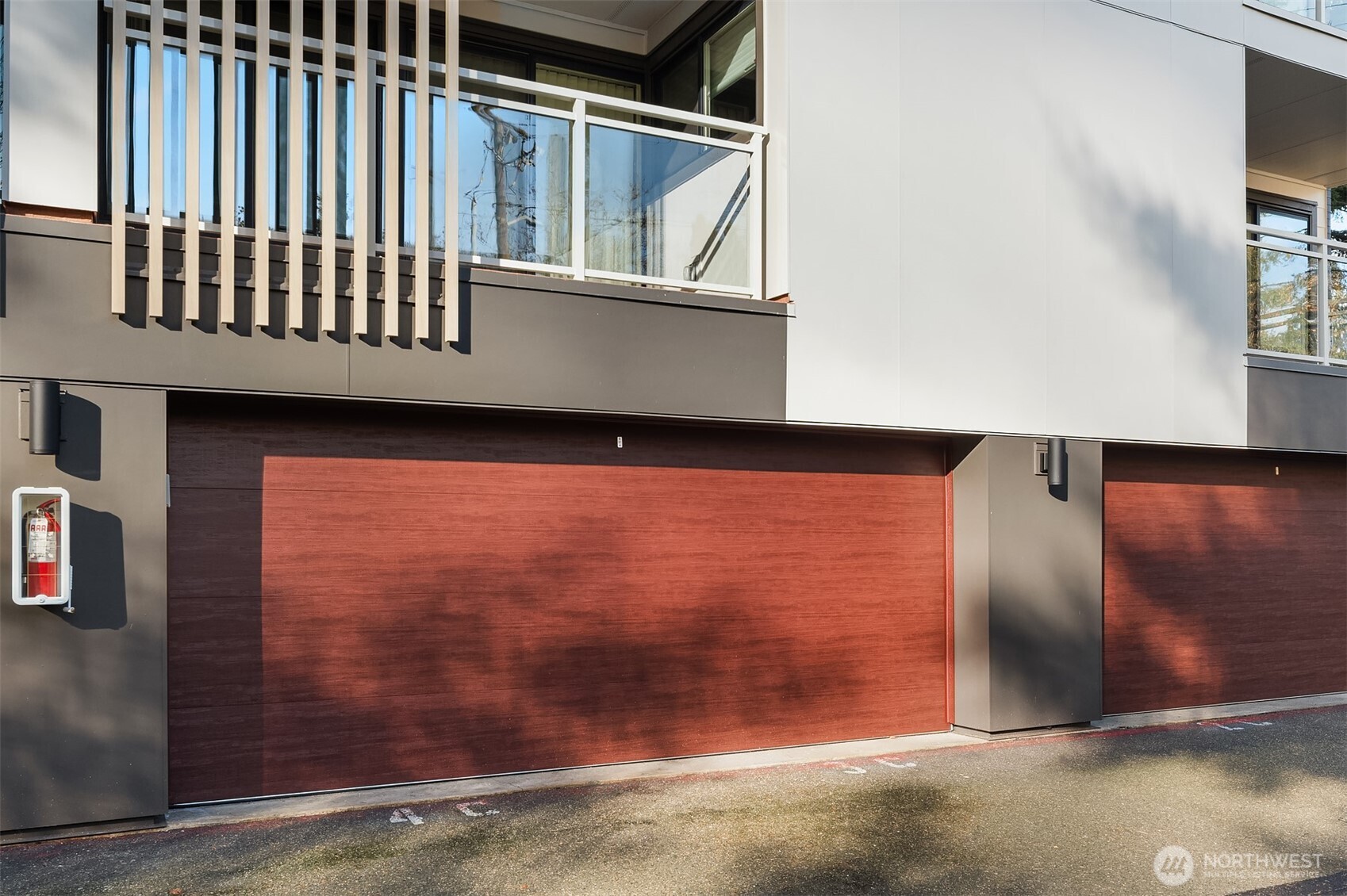 Semi private garage w/remote & touch pad