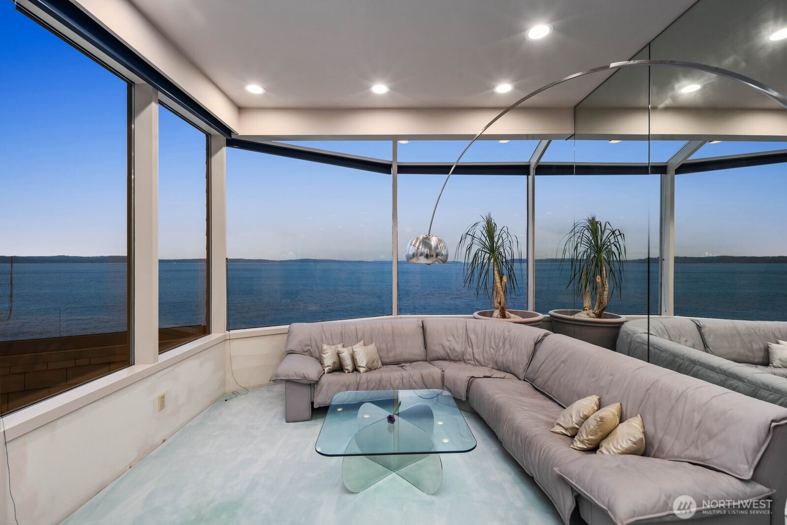 Stunning wall to wall windows