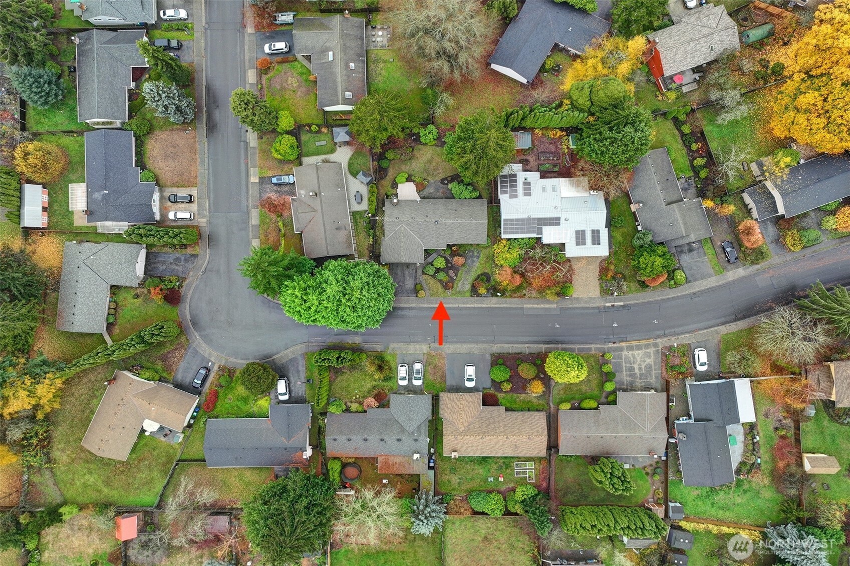 Located on a peaceful street without a lot of through traffic.