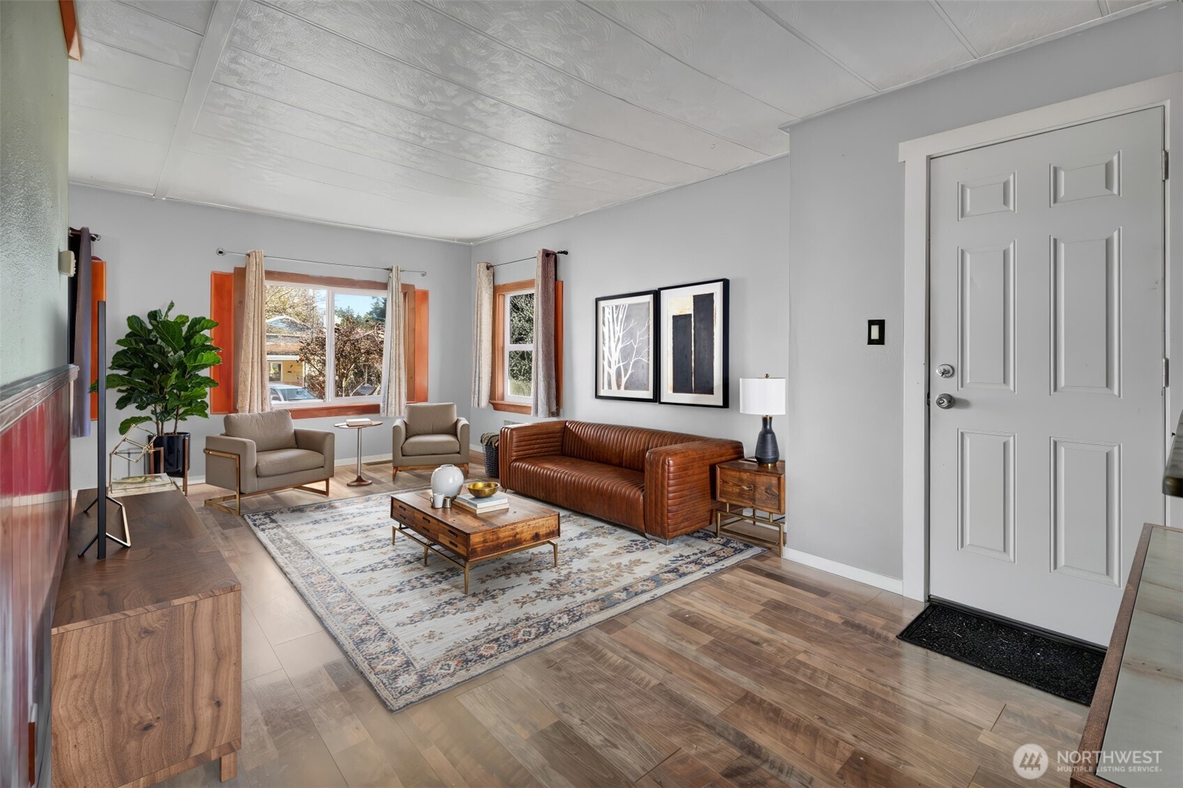 Virtually Staged Livingroom