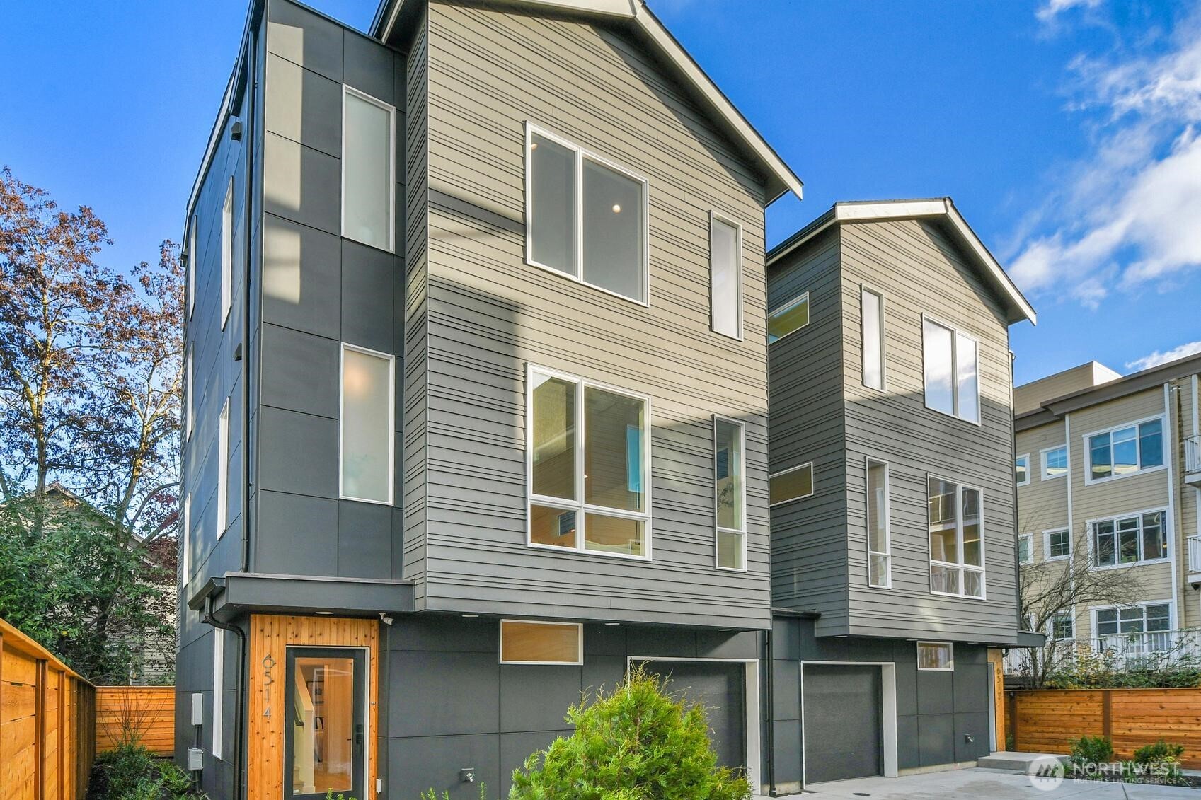 Ground level bedroom with double wardrobe closet and door to exterior patio