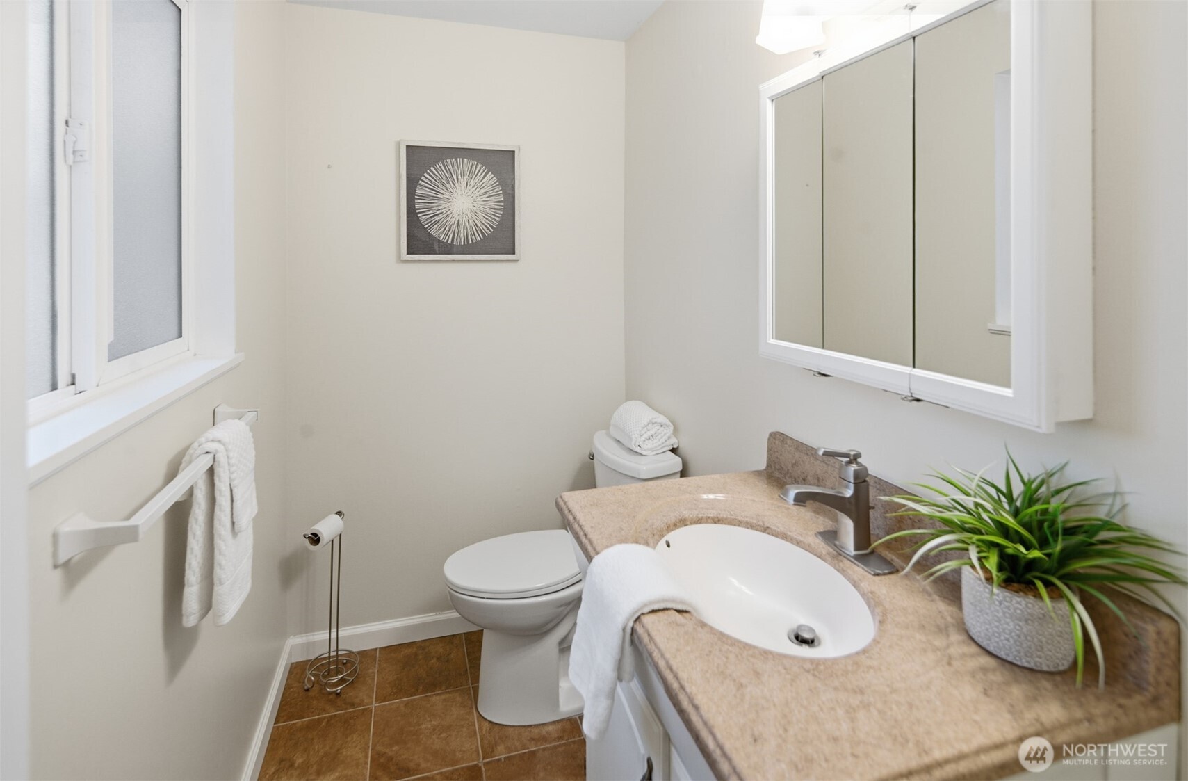 1/2 Bath in Primary Bedroom