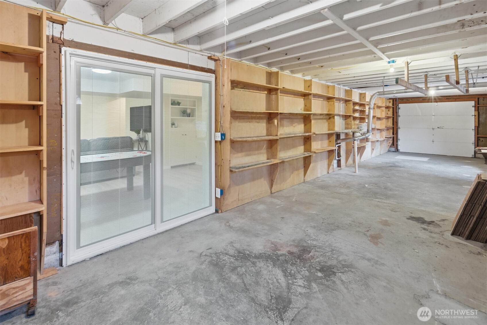 This is one of two huge storage/shop spaces in the lower level.