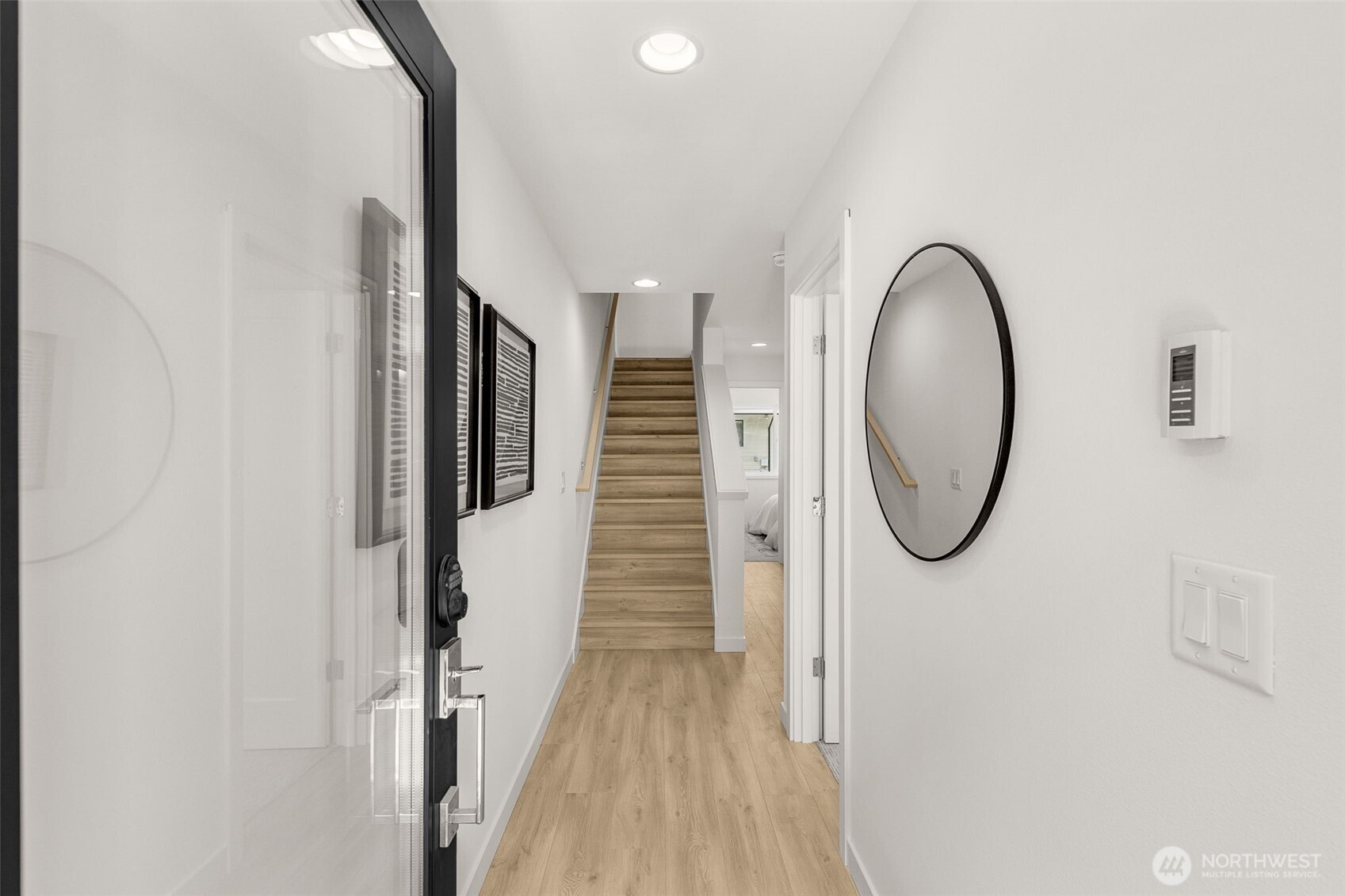 Entry level includes a spacious bedroom and full bath making guest stays private and comfortable.