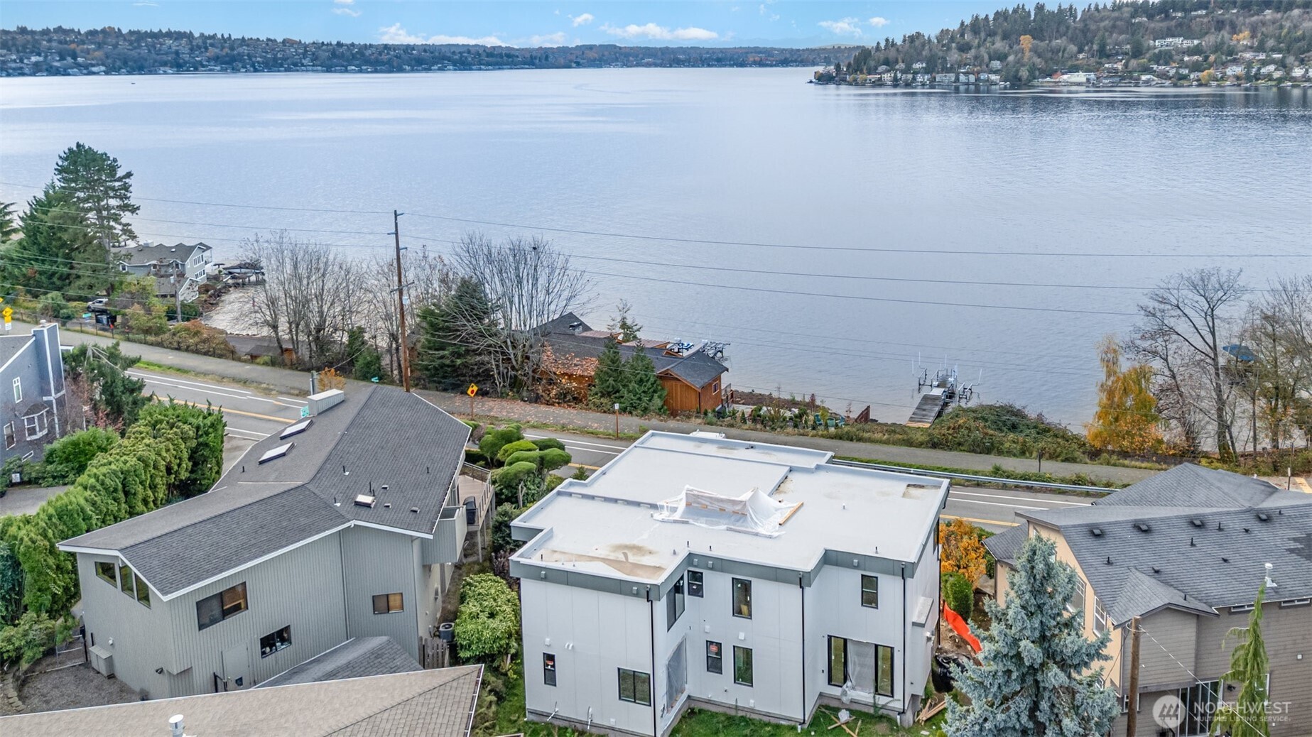 Serene water views that create a calming backdrop, offering peaceful, everyday moments overlooking Lake Washington.