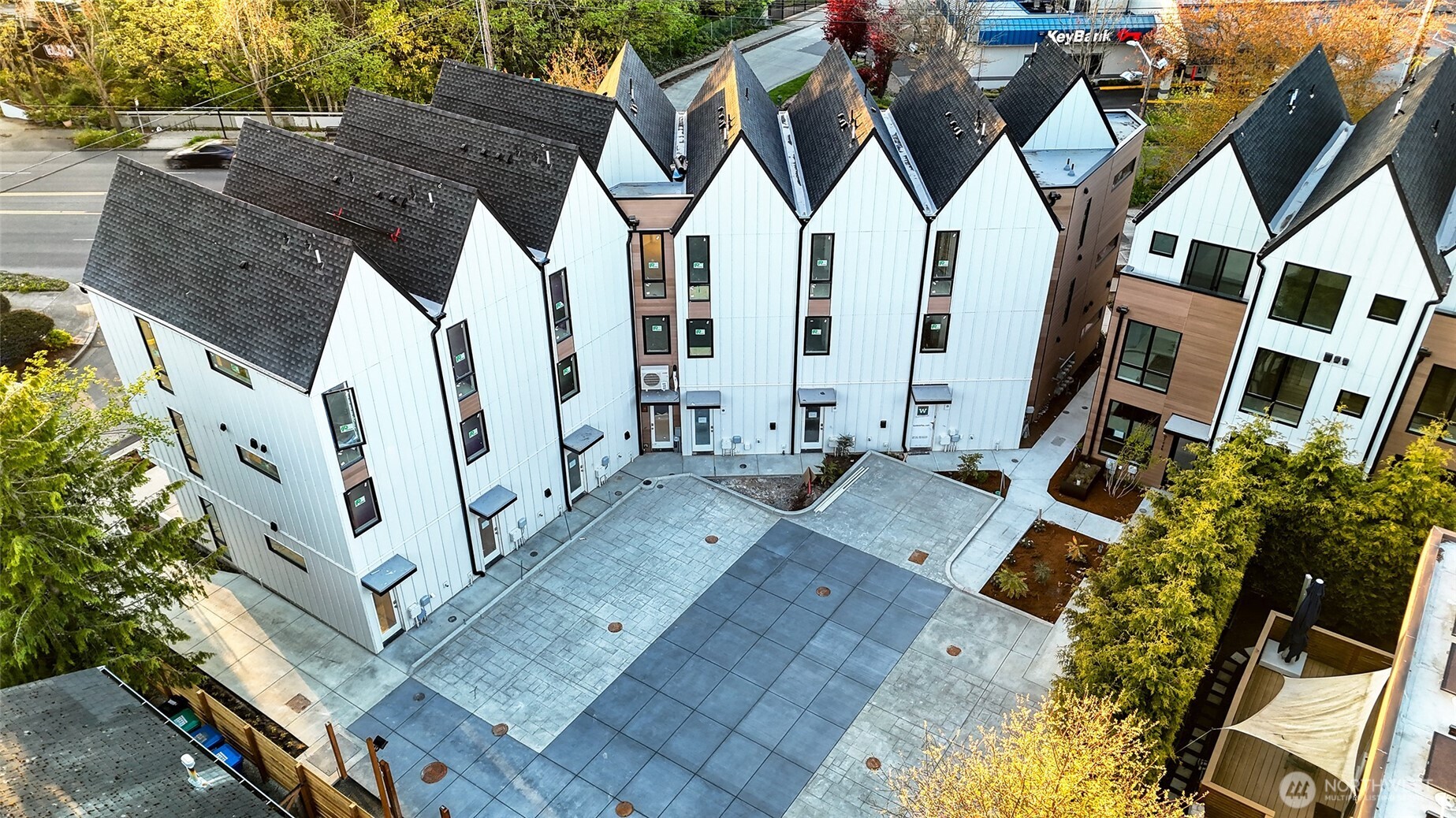 An exclusive community courtyard designed for connection, safety, and ease — with clean concrete paths and no through traffic.