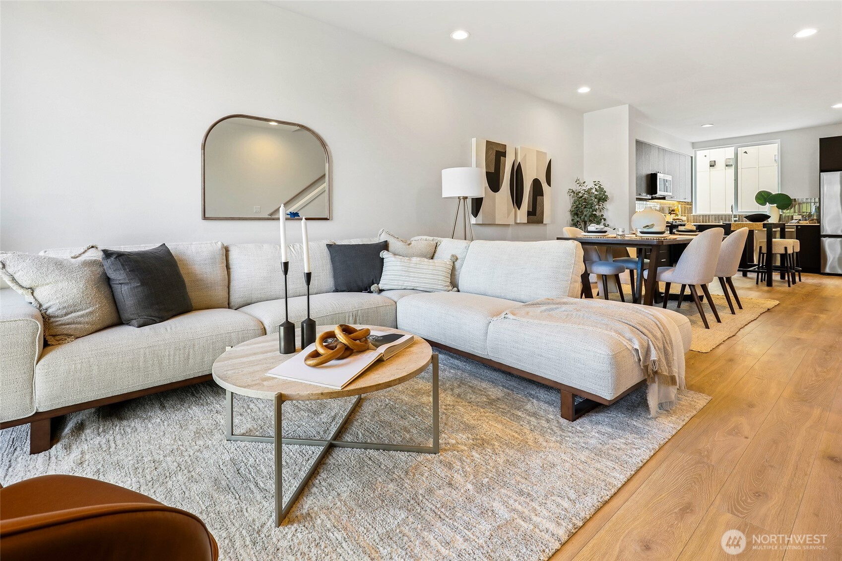 An expansive perspective on the main level.