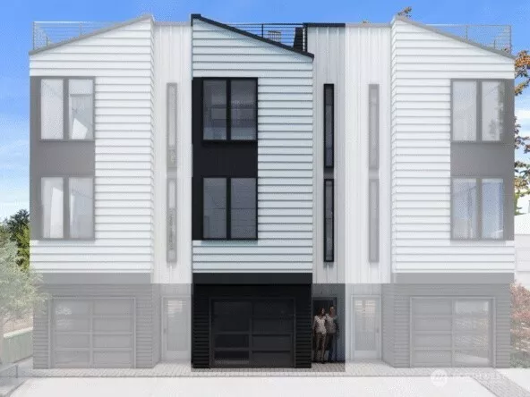 Rendering- 5 townhome complex