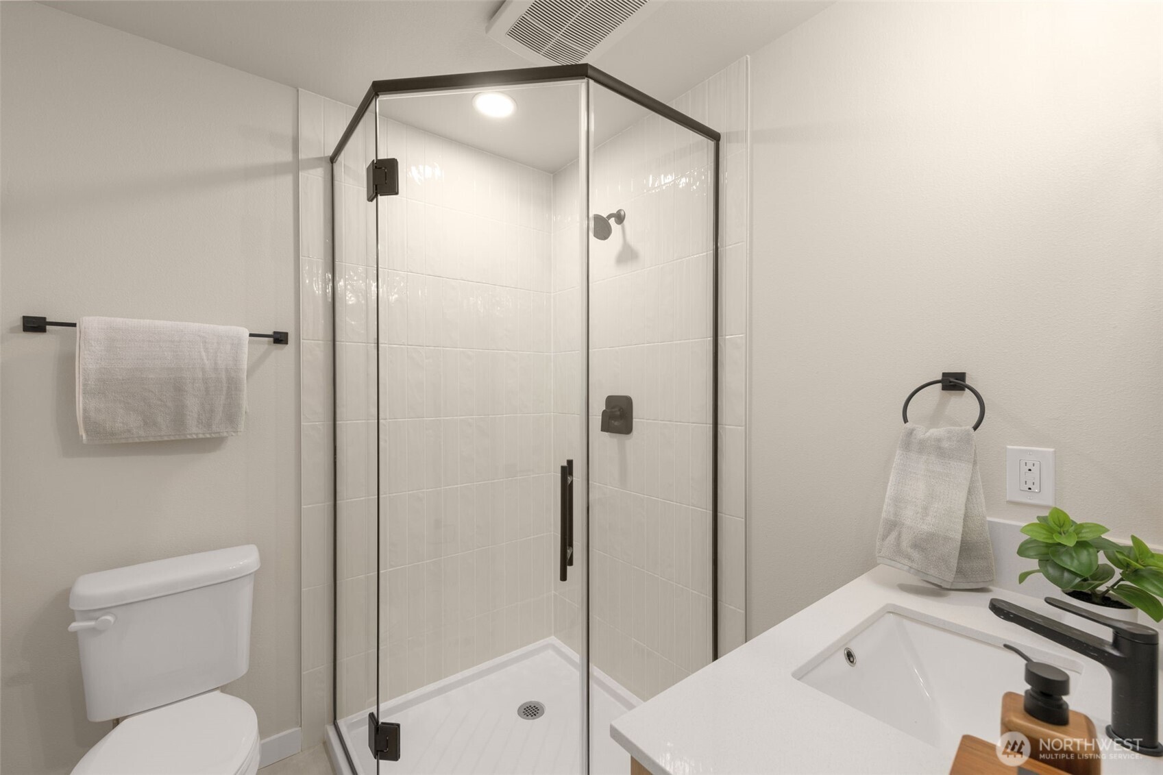 Rendering primary bedroom with large windows