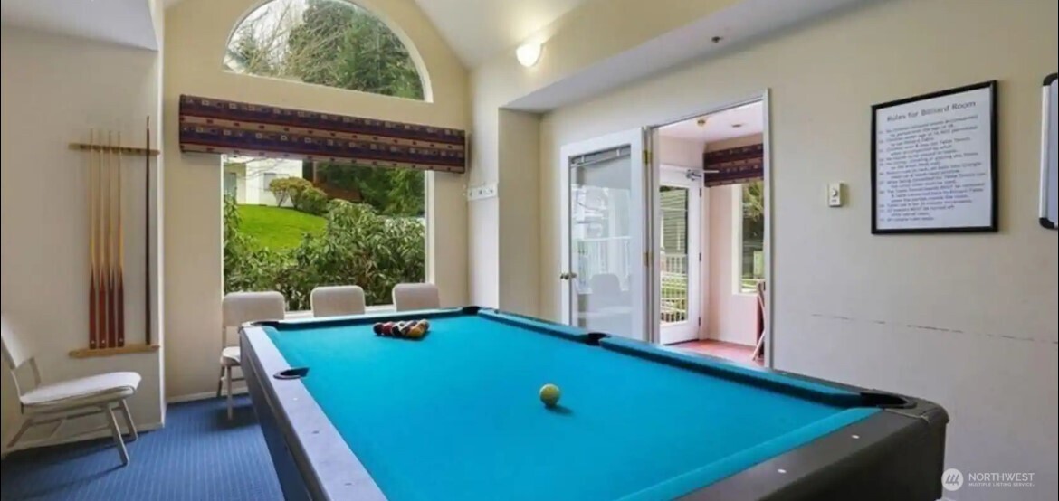 Billiards, there's also pingpong