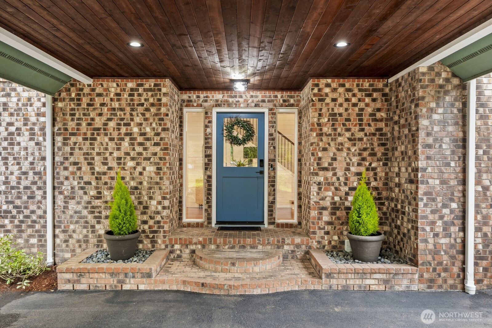 Great brick work at the front door