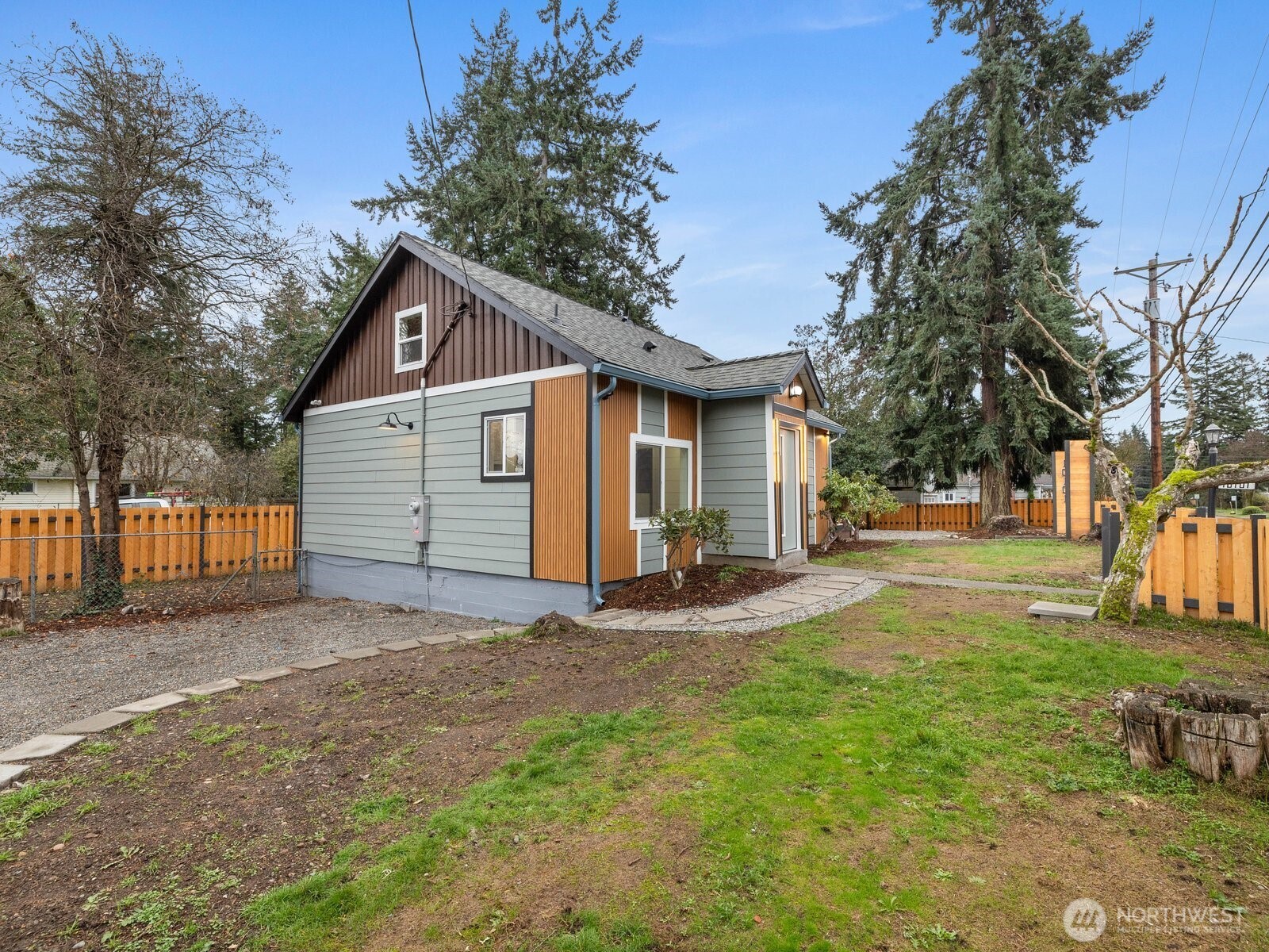 Custom lighting all around the exterior of this beautiful home