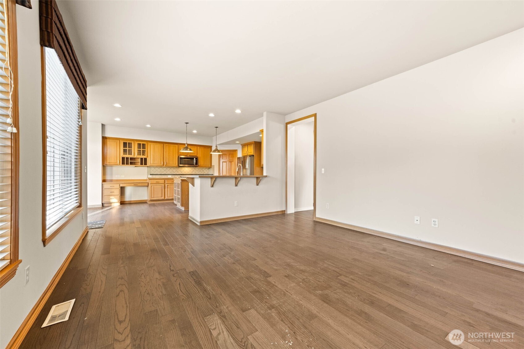 Family Room with view of Kitchen