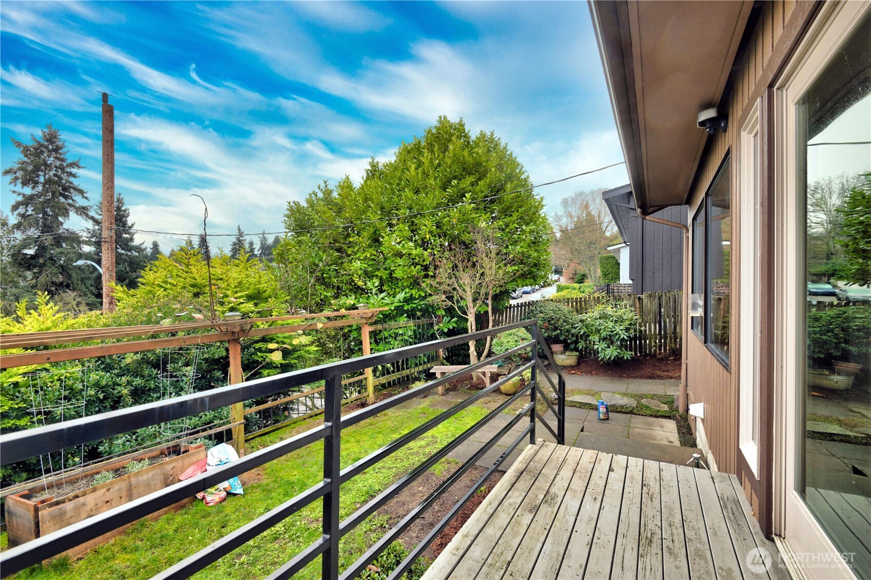 South facing deck off sunroom