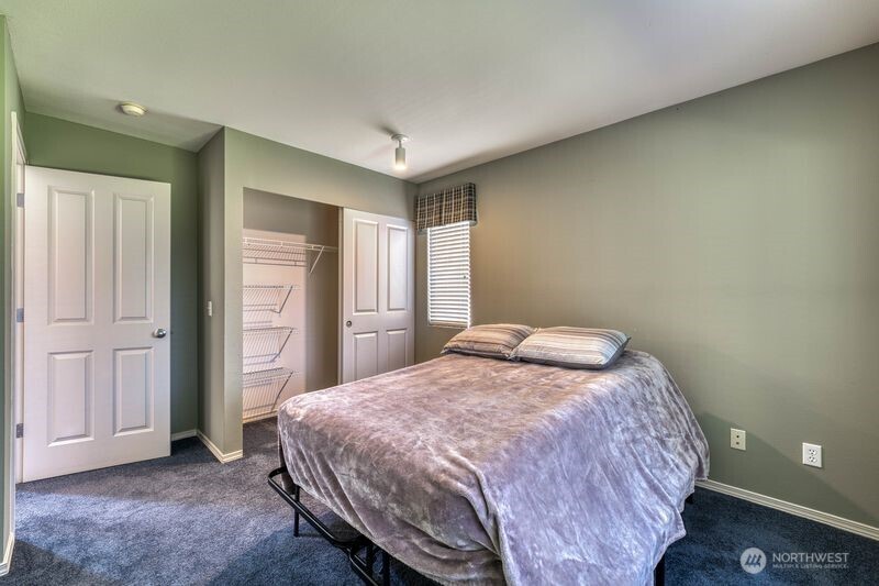 Upper level floor 3 bedroom #3 includes plenty of closet space.