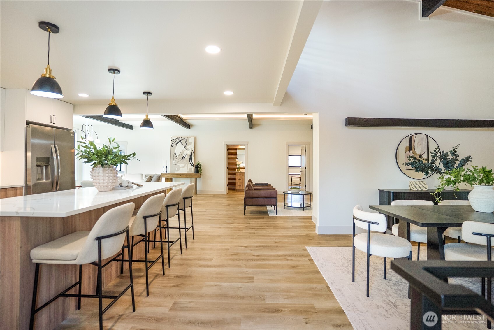 Kitchen to View on Living Area