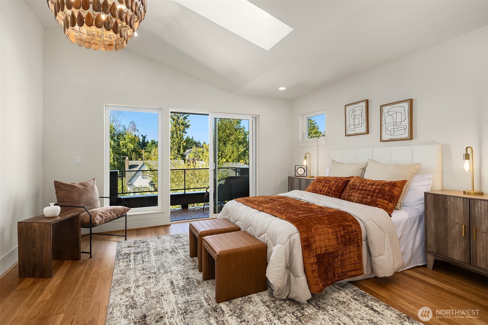 Primary bedroom with deck