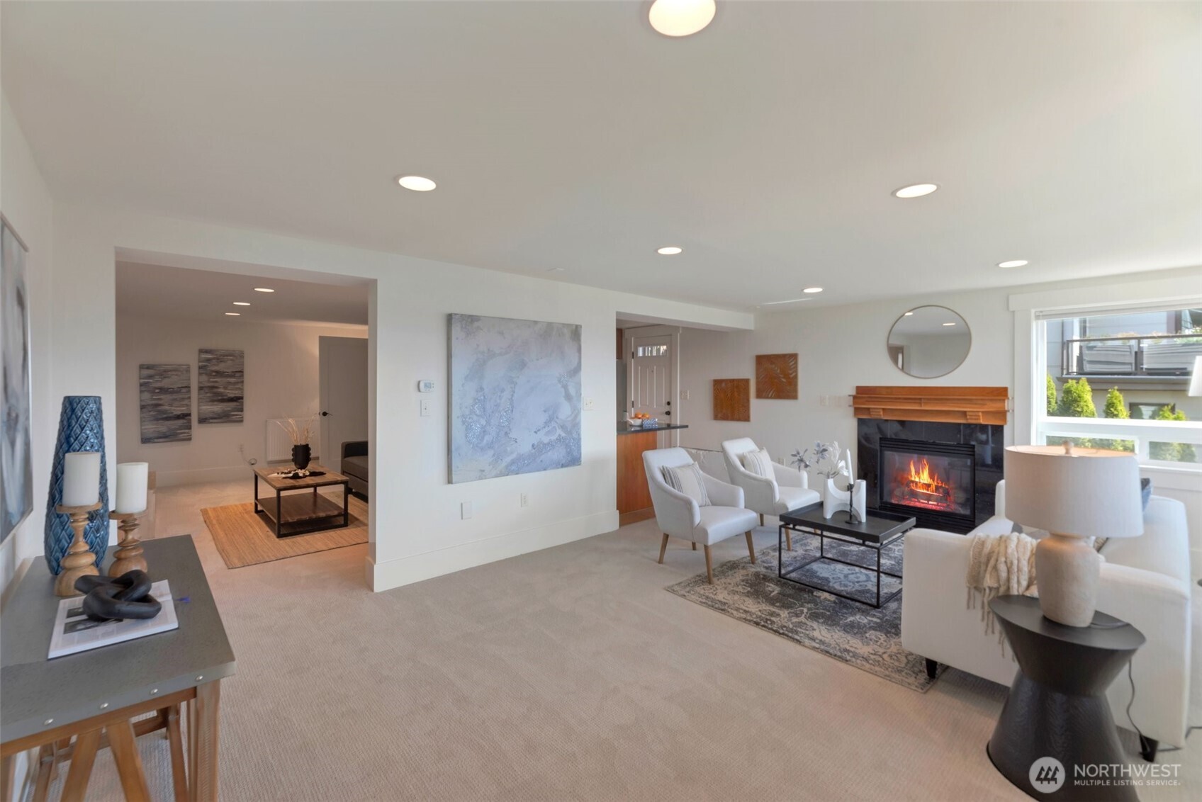 Living room of the ADU comes with it's own views