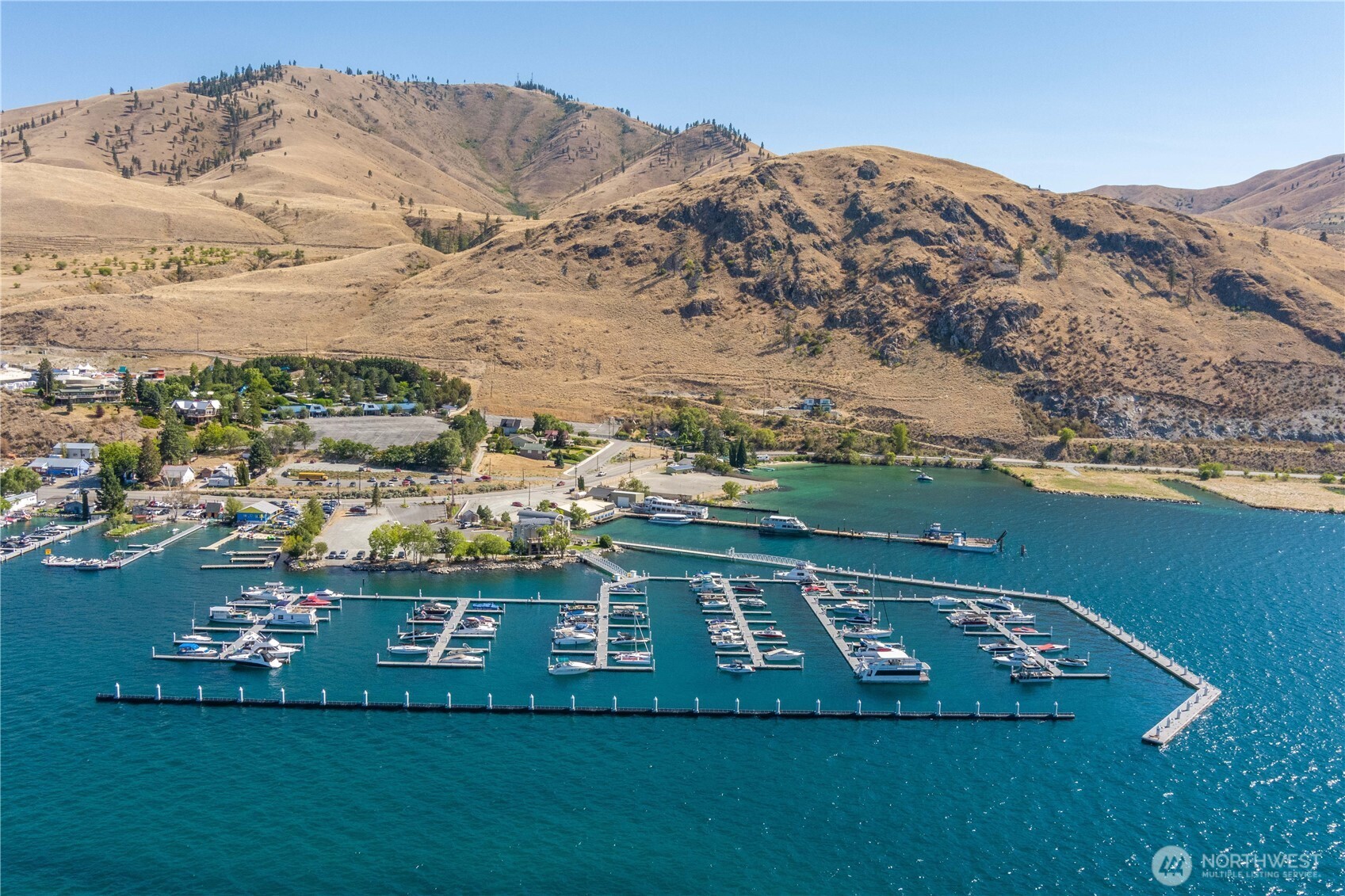 The Sunset Marina is one of the most convenient on Lake Chelan