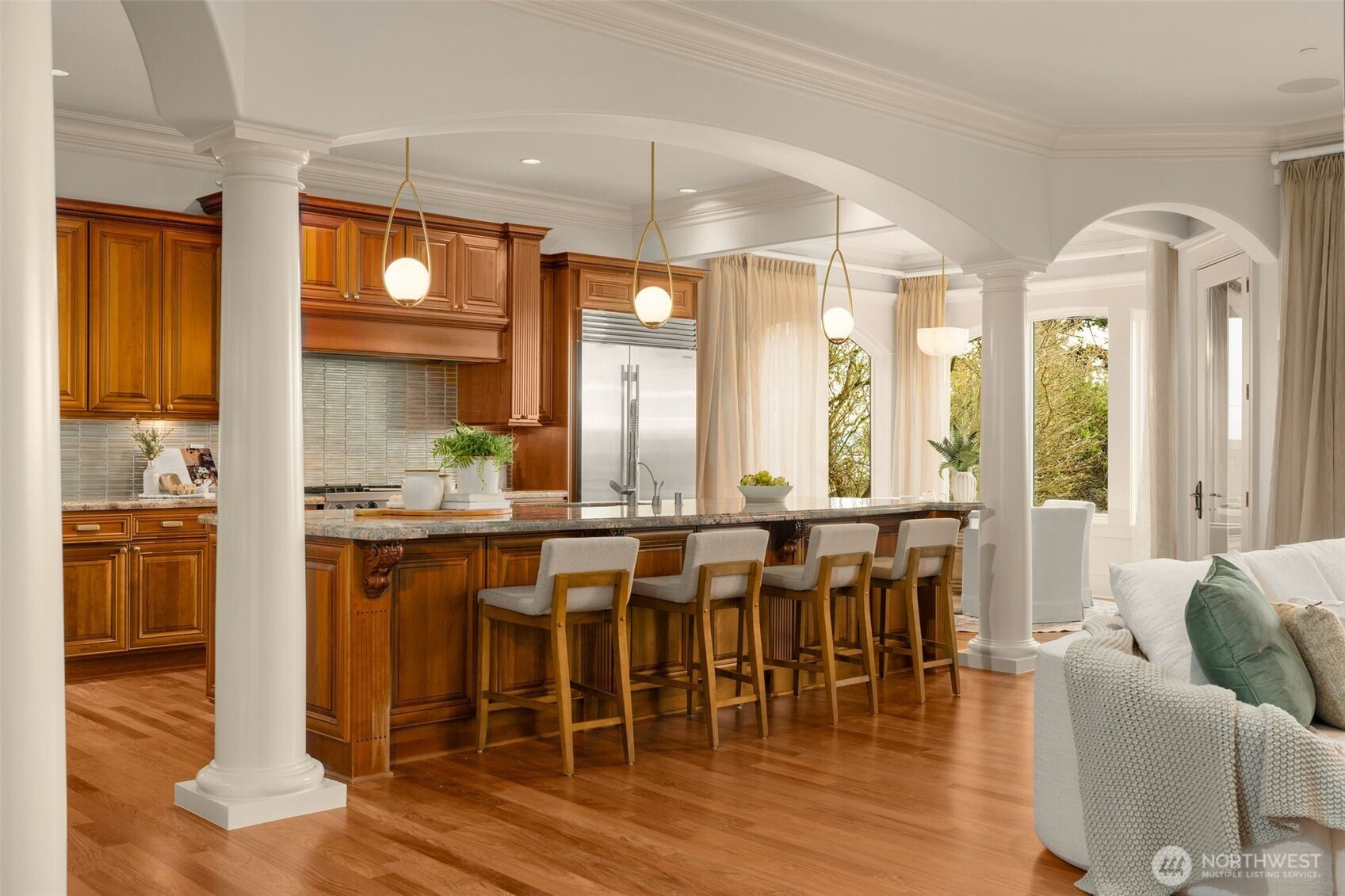 Spacious columned, arched and finely tuned spaces for gatherings big or small.