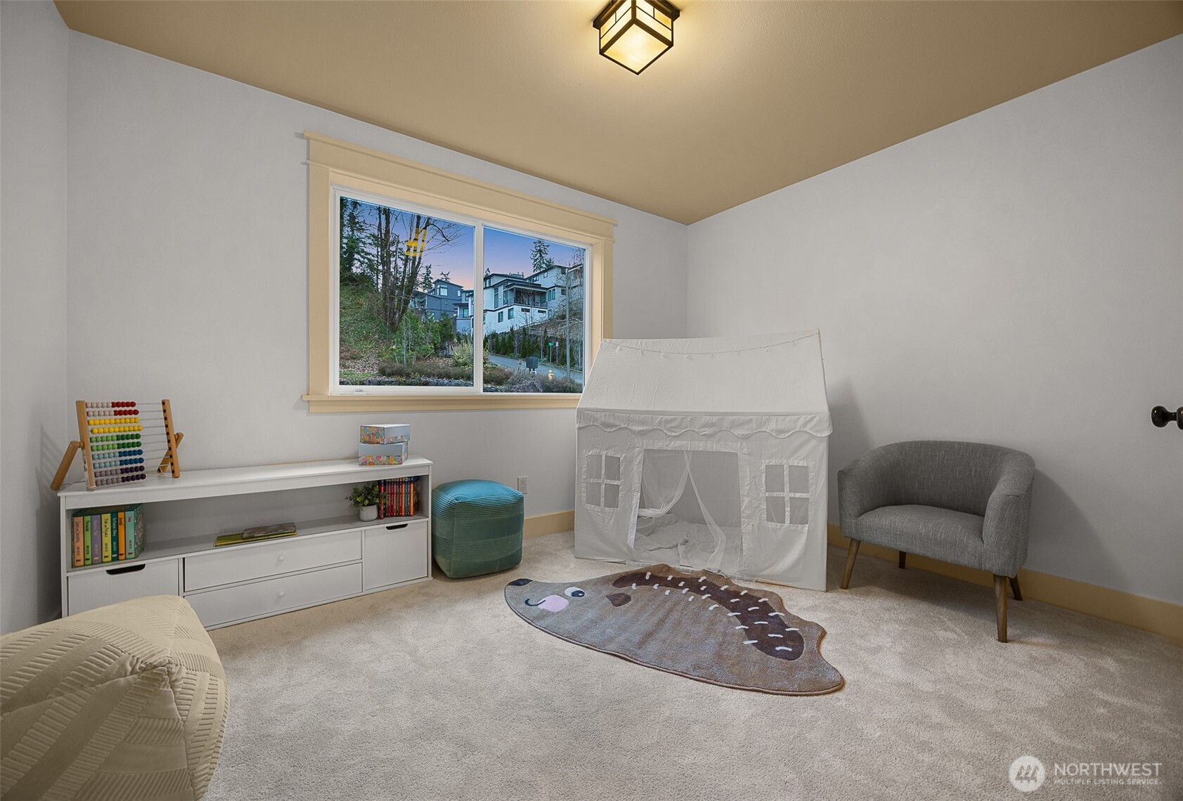 Upper-level bedroom with custom closet