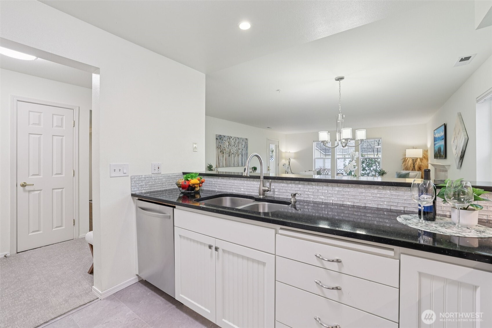 Keep the conversation going from kitchen to living room