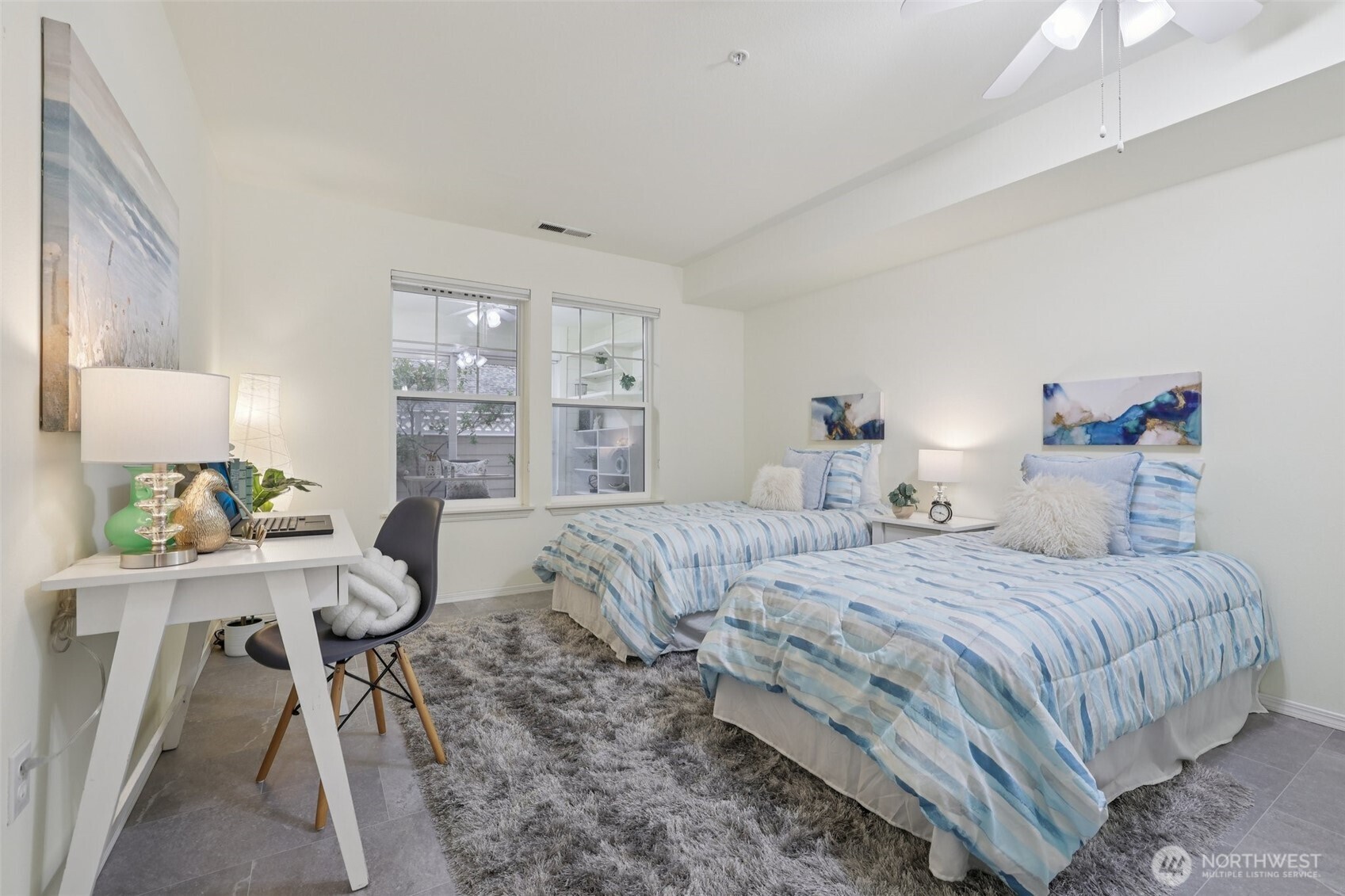 Guest Room is ready for the grandkids, relatives, friends with a full bathroom across hallway.