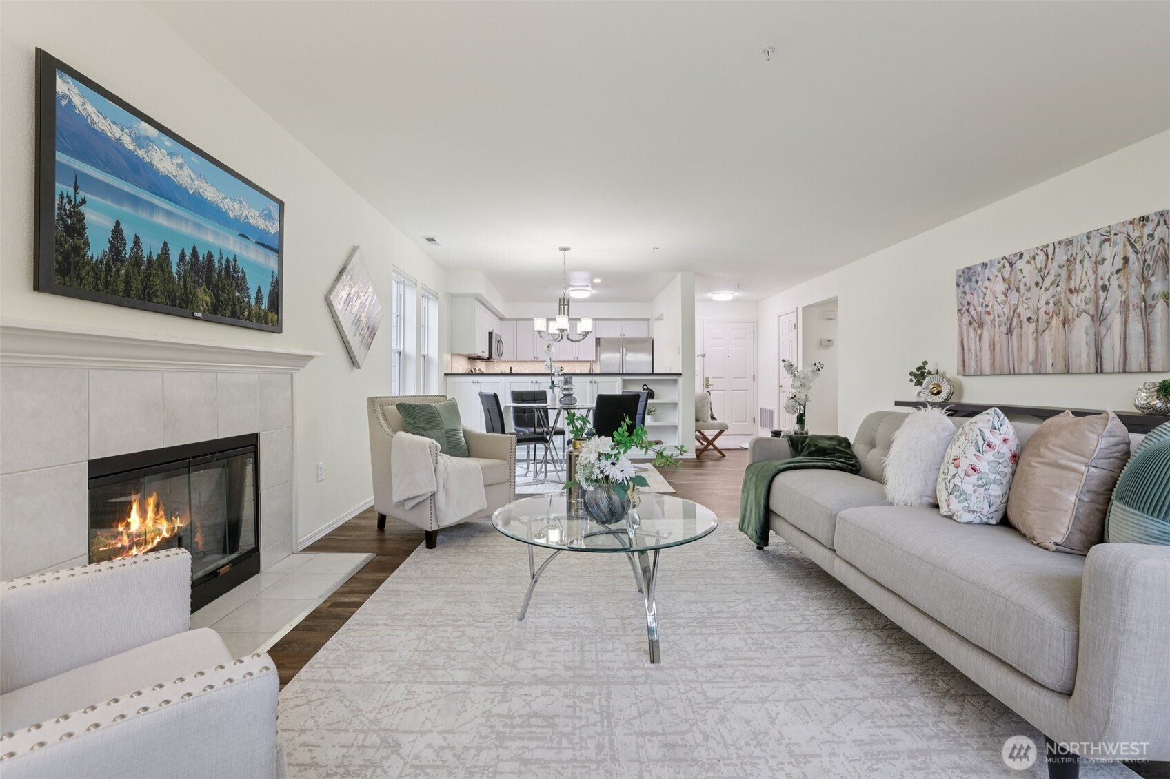 Great entertaining - living, dining and kitchen all open to one another.