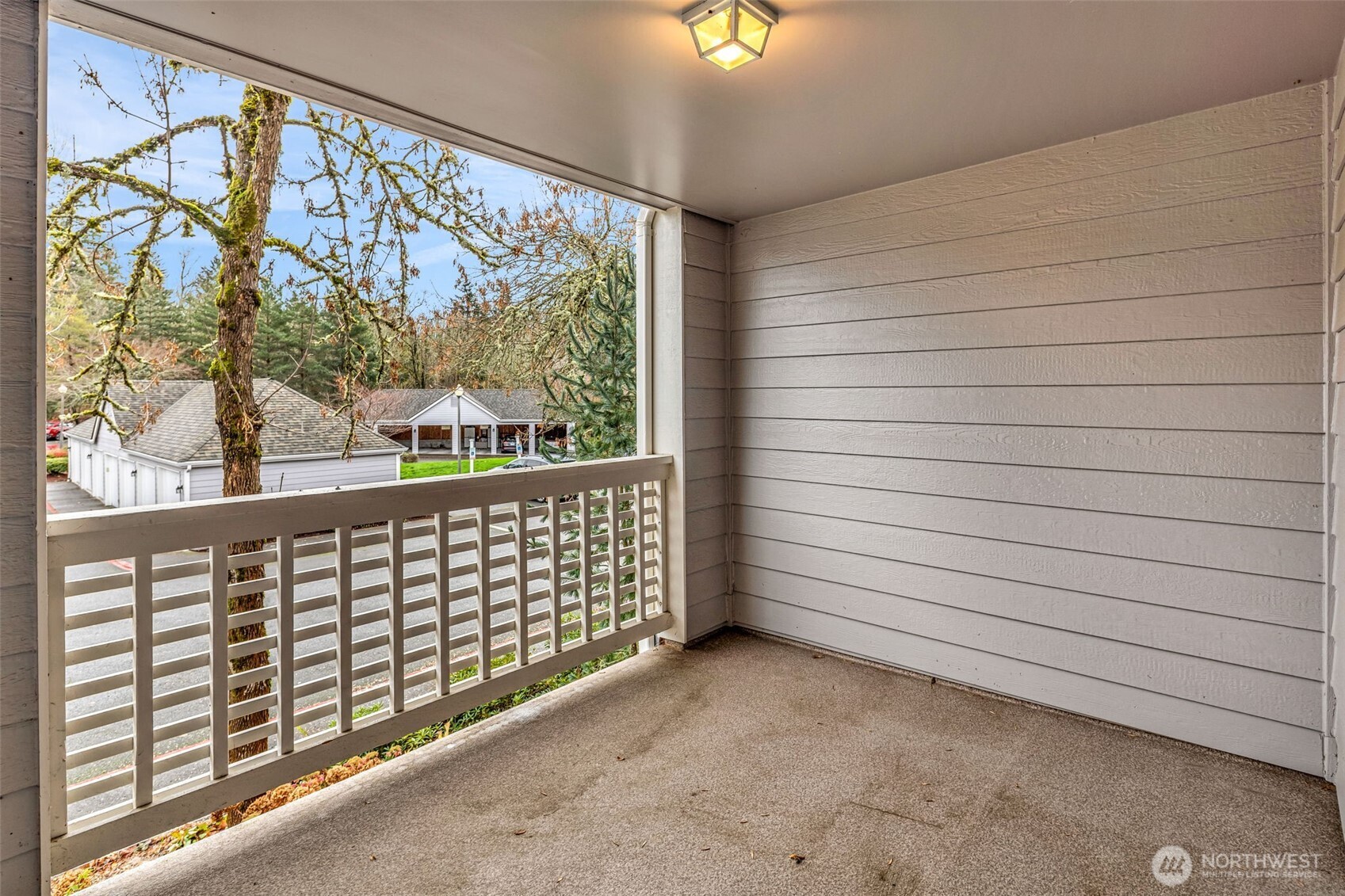 Nice sized covered balcony