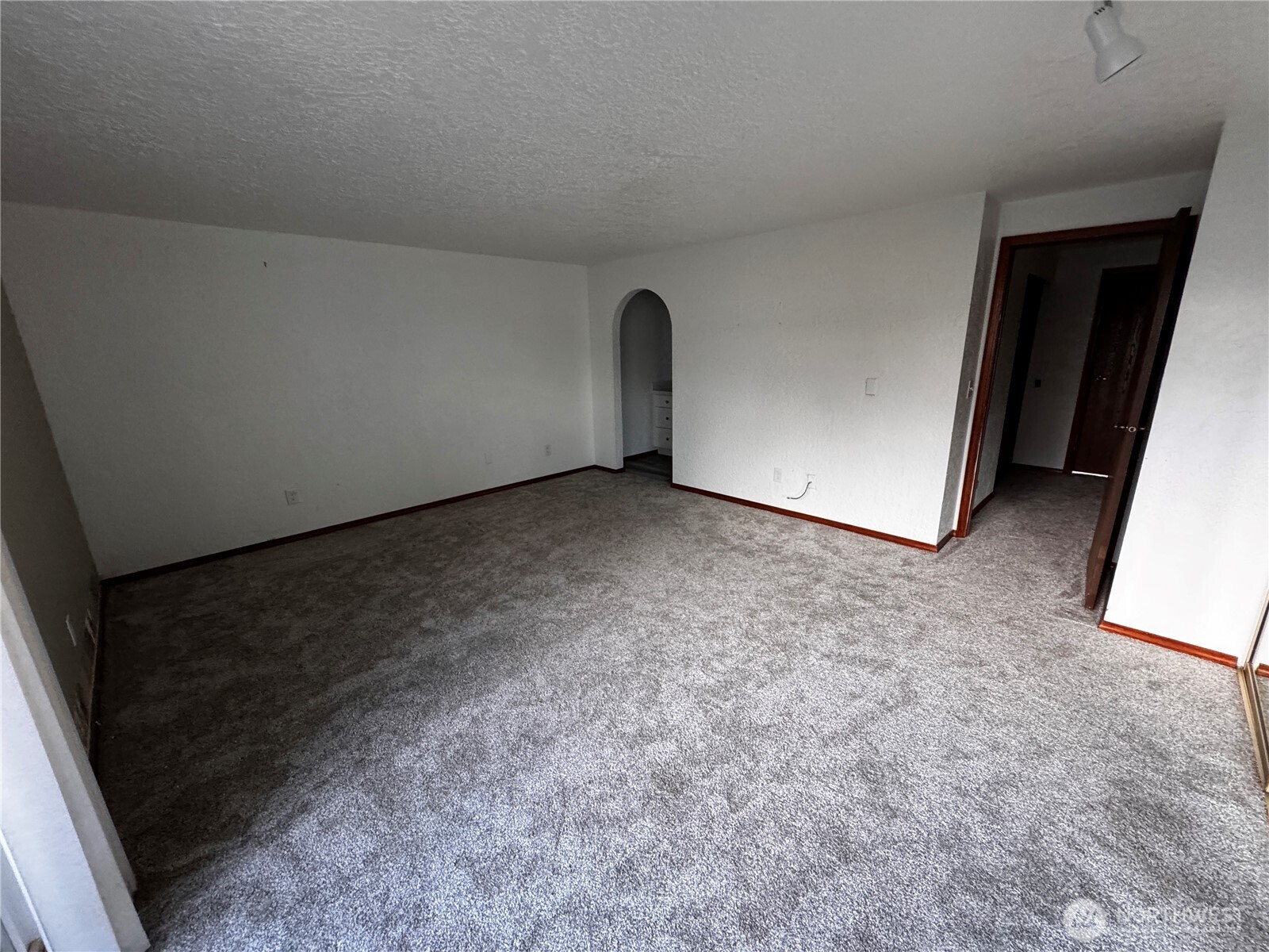 Patio with large storage closet