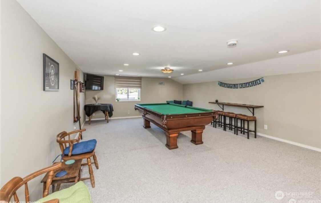 Challenge your neighbors or unwind solo at the community's pool table