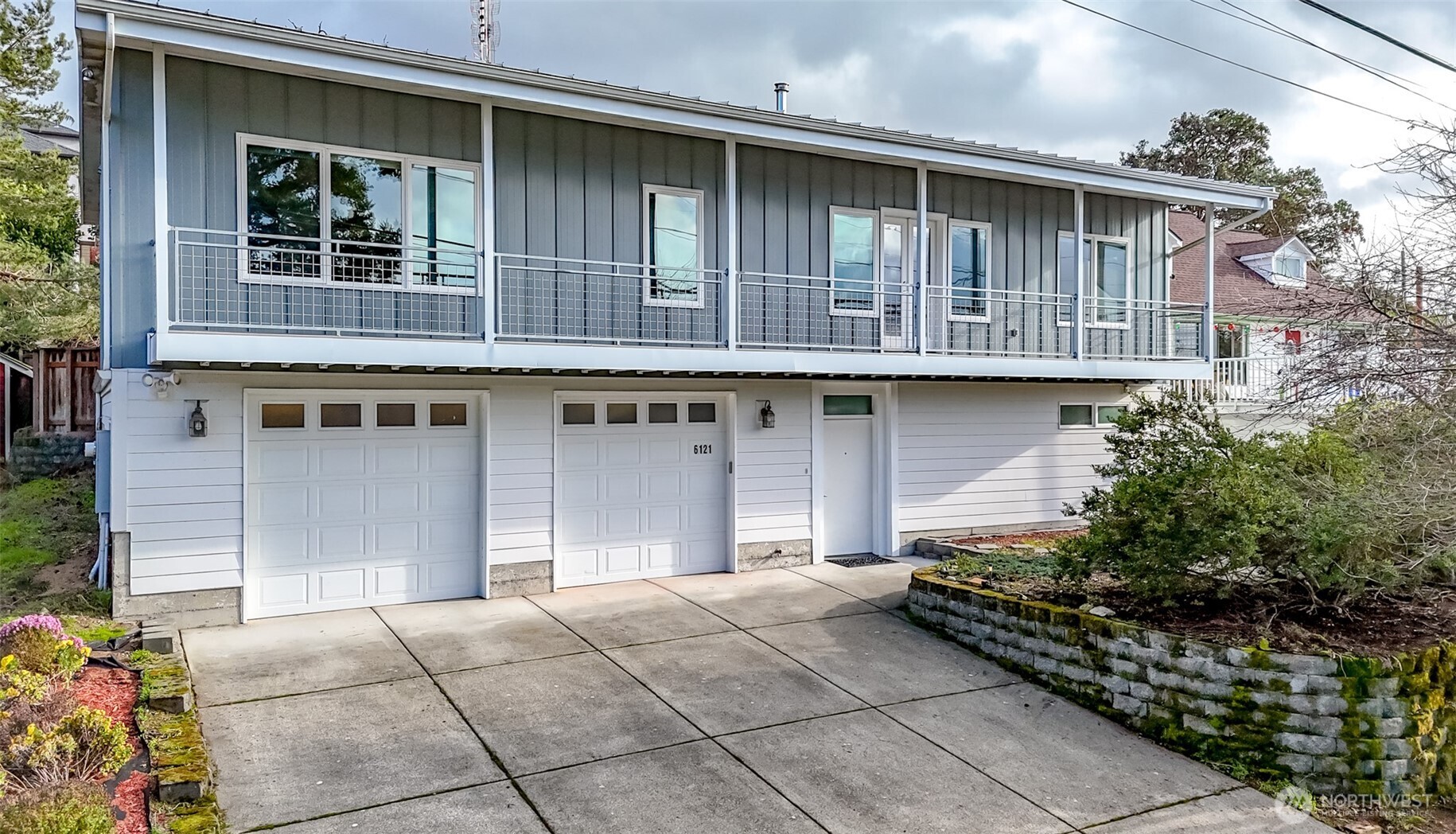 View of metal roof, skylights and metal siding