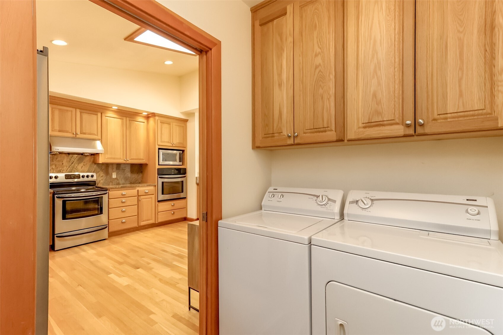 View of the Sound and Tacoma on the deck w/treks decking & galvanized railings