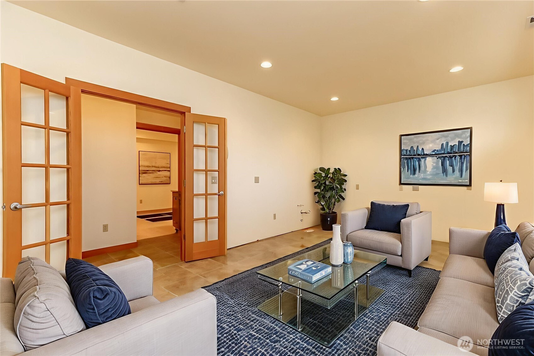 Bonus room is plumbed for wet bar or lots of options. Wired for a projection TV for theater room! This photo is virtually staged.