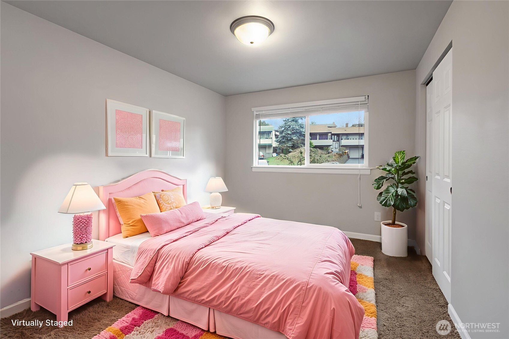 Bedroom #2 Upstairs *Virtually Staged*