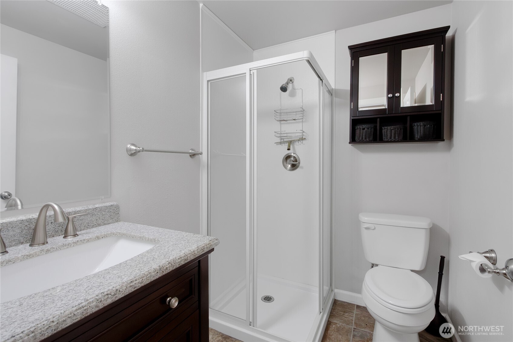 Downstairs 3/4 bathroom.