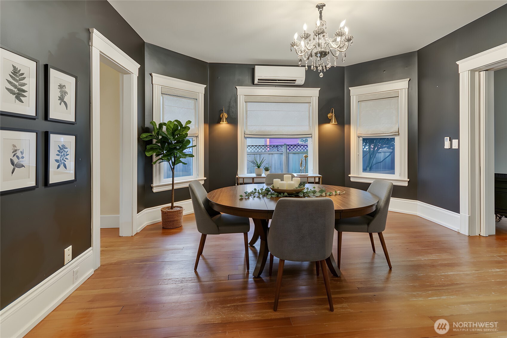 A sizeable dining room accessible from anywhere on the main floor. *virtually staged