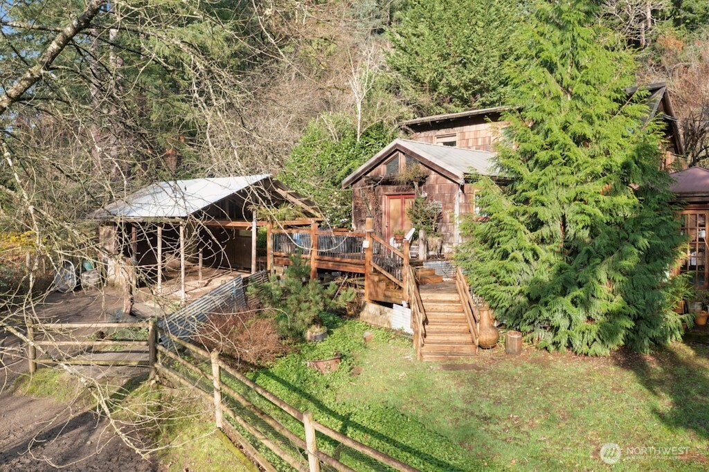 Back view of property